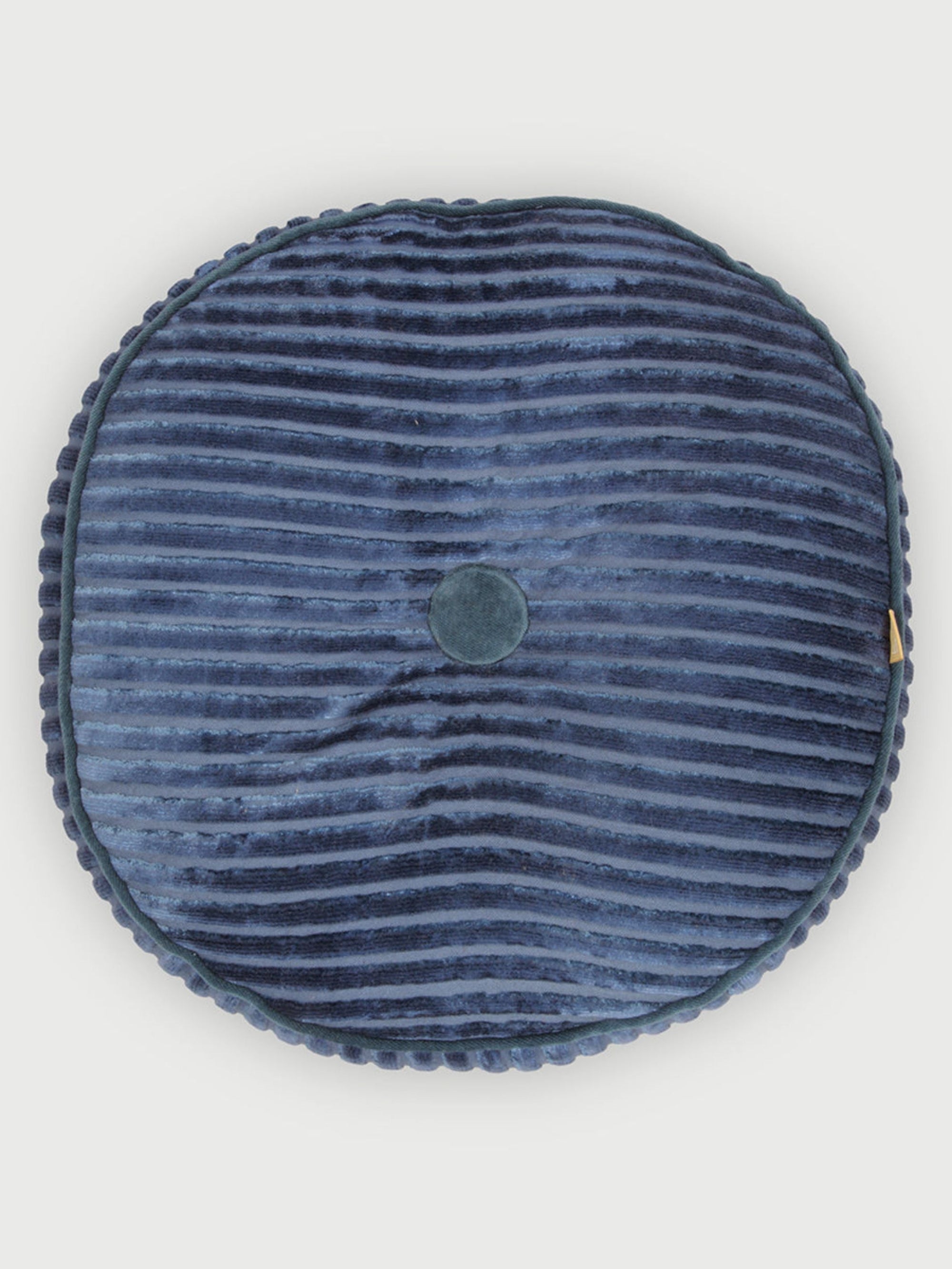 Luna Cobalt Velvet Round Cushion