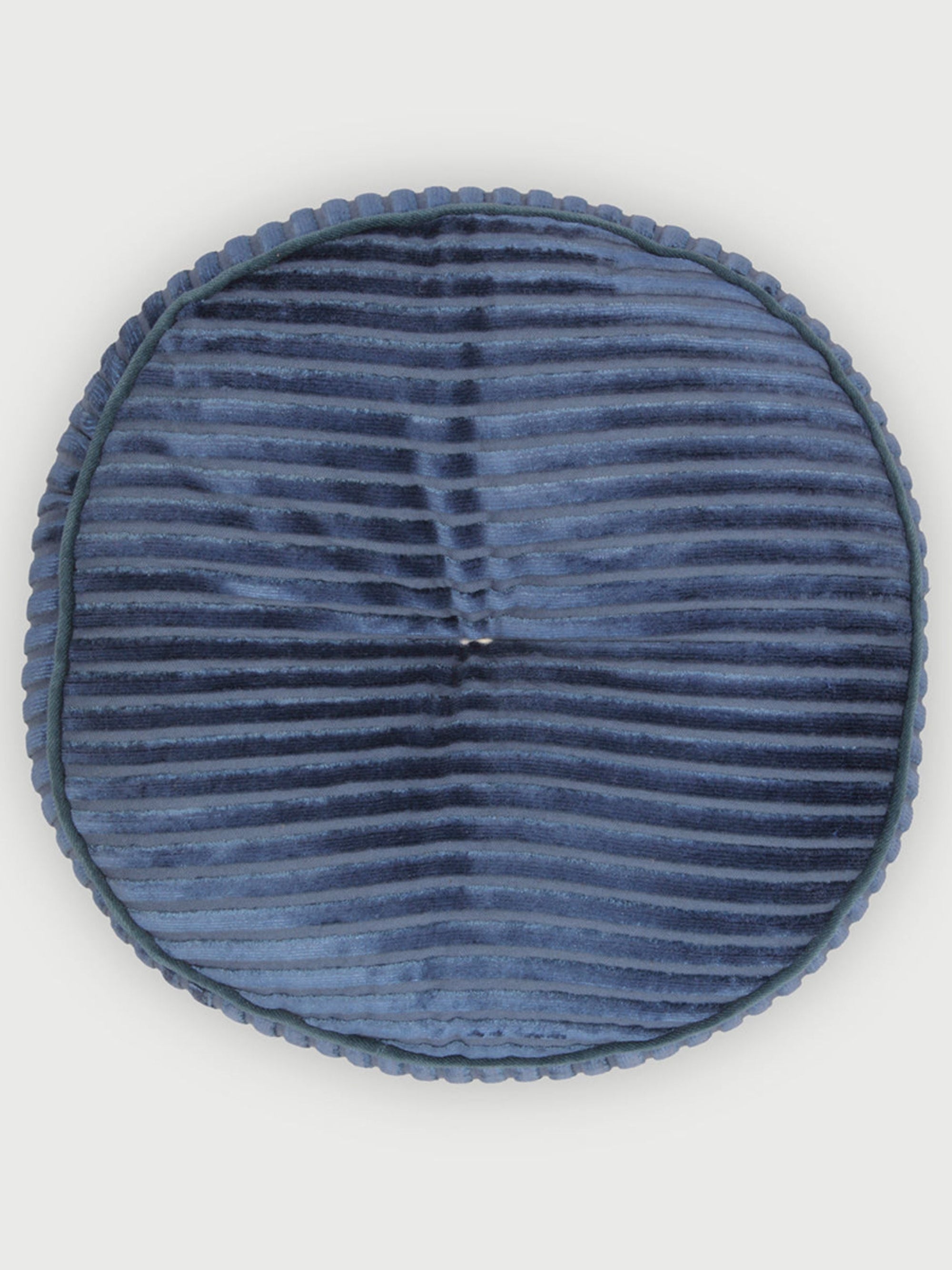 Luna Cobalt Velvet Round Cushion