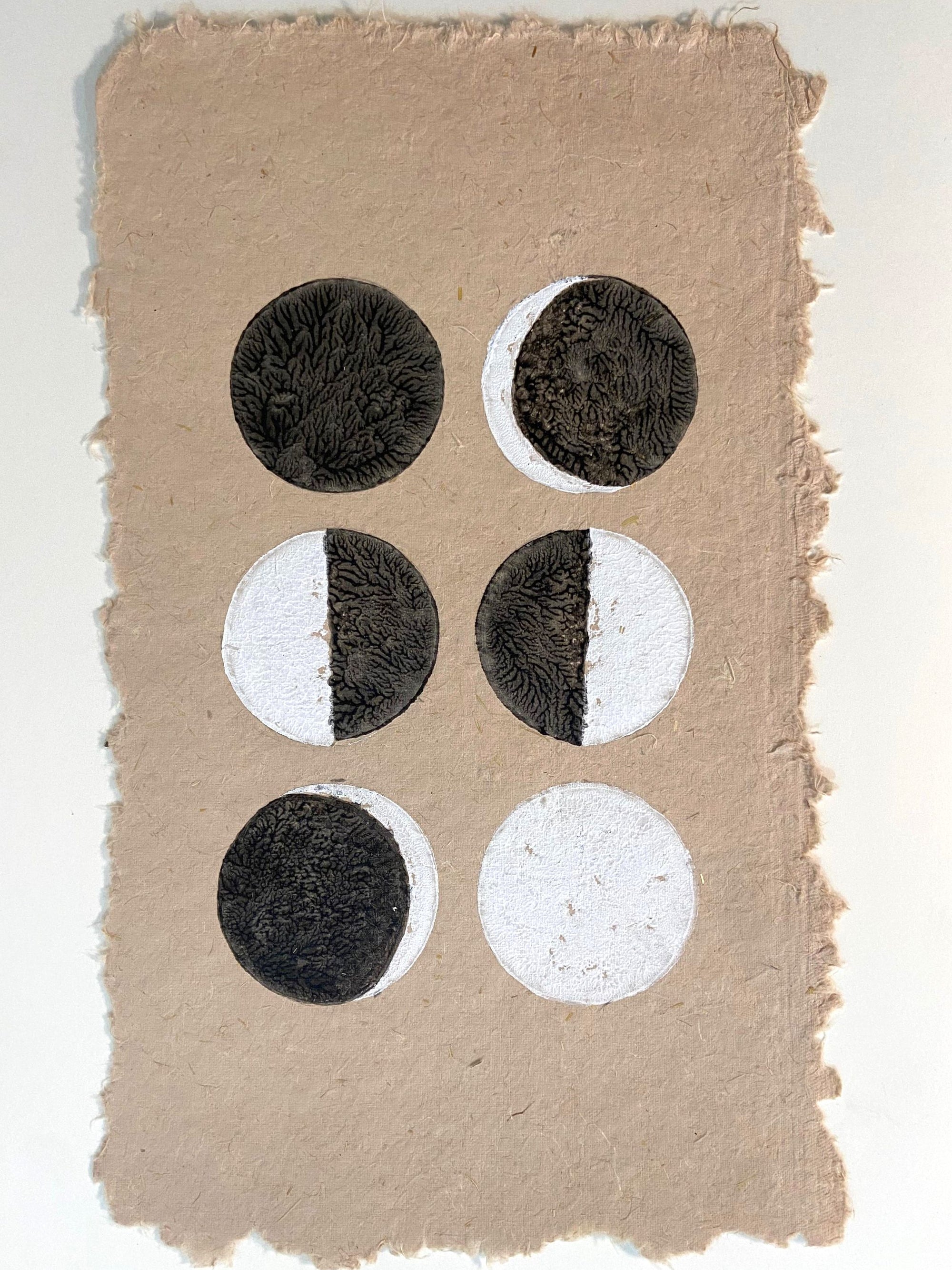 Wall Frame l Handblock printed artwork on handmade paper l 15" x 10"