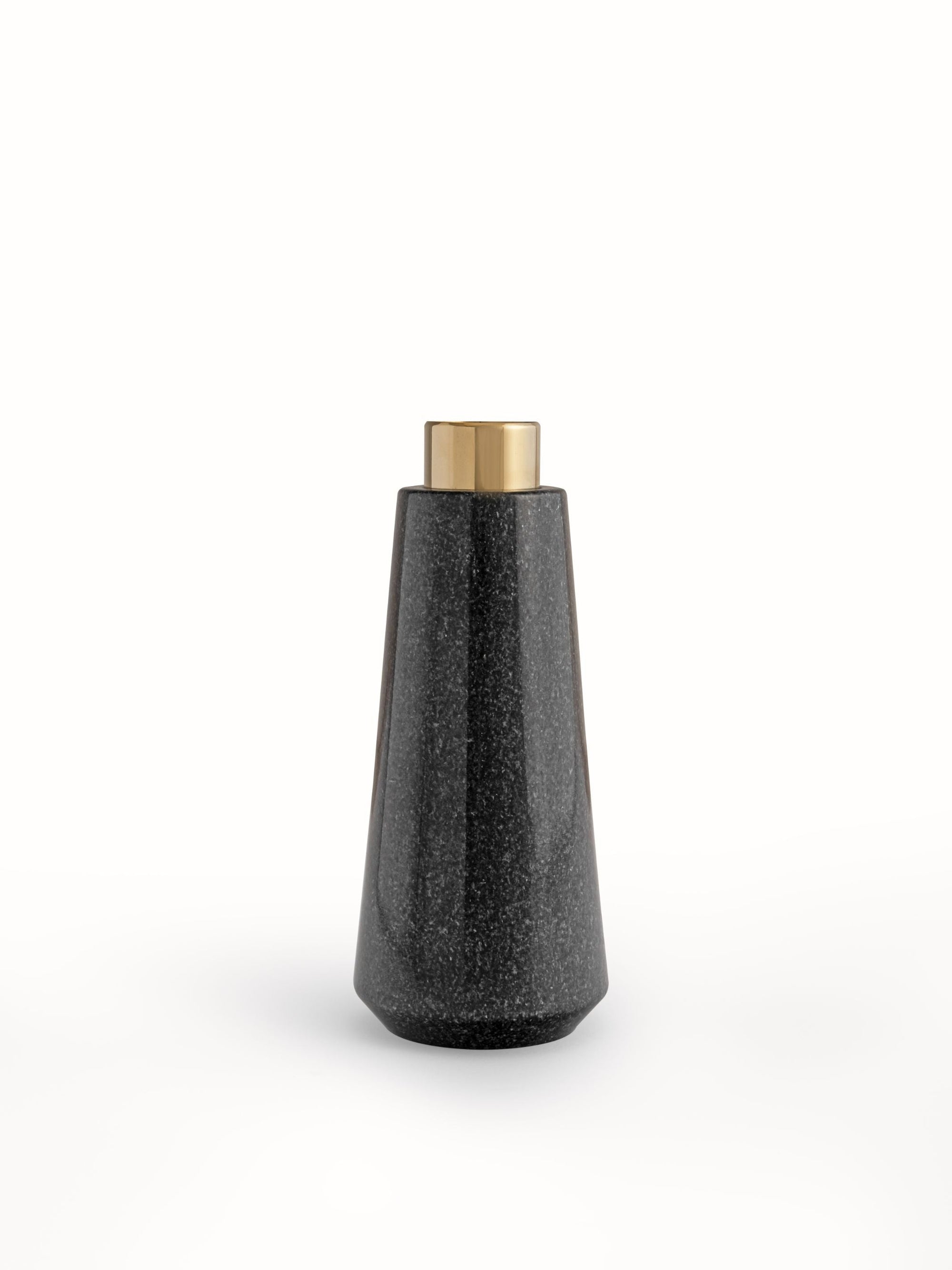 Marble Bud Vase Black