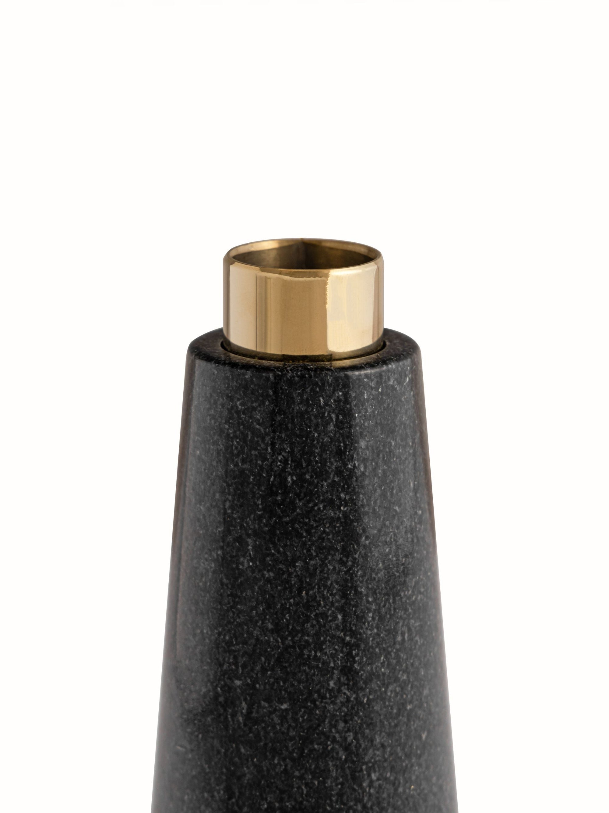 Marble Bud Vase Black