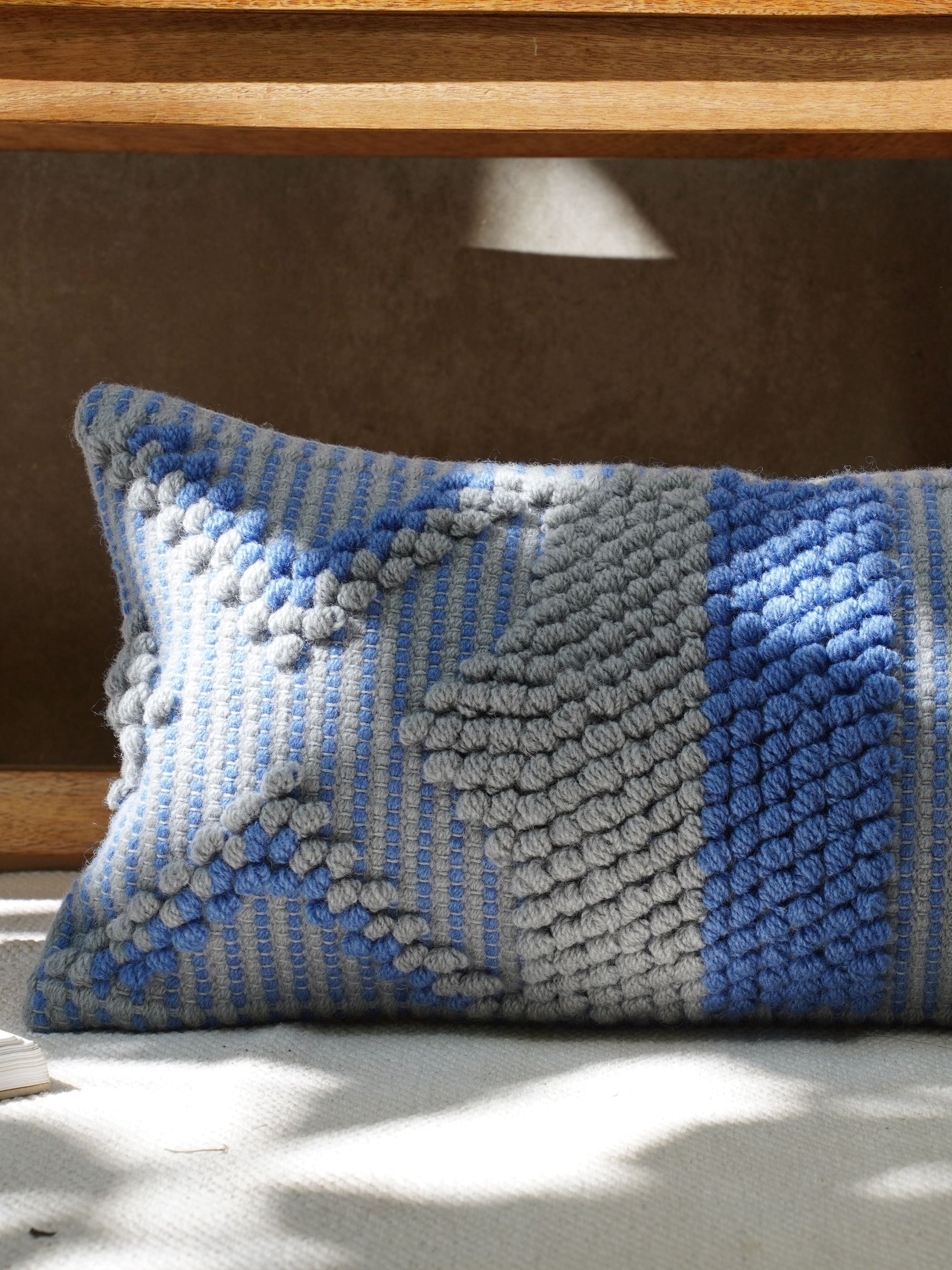 Handwoven Cushion Cover - Marine Solace