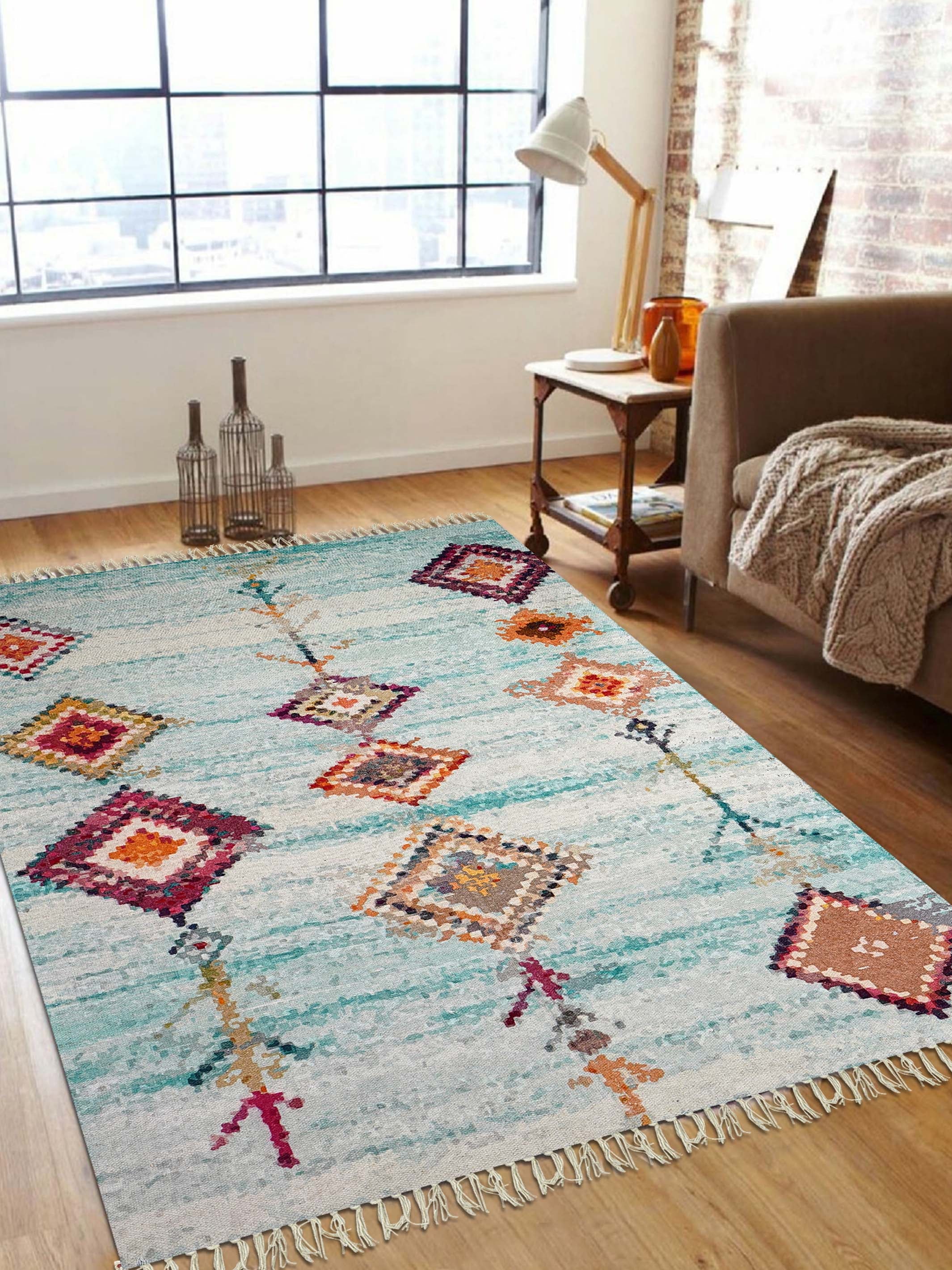 Mayan Printed Cotton Rug