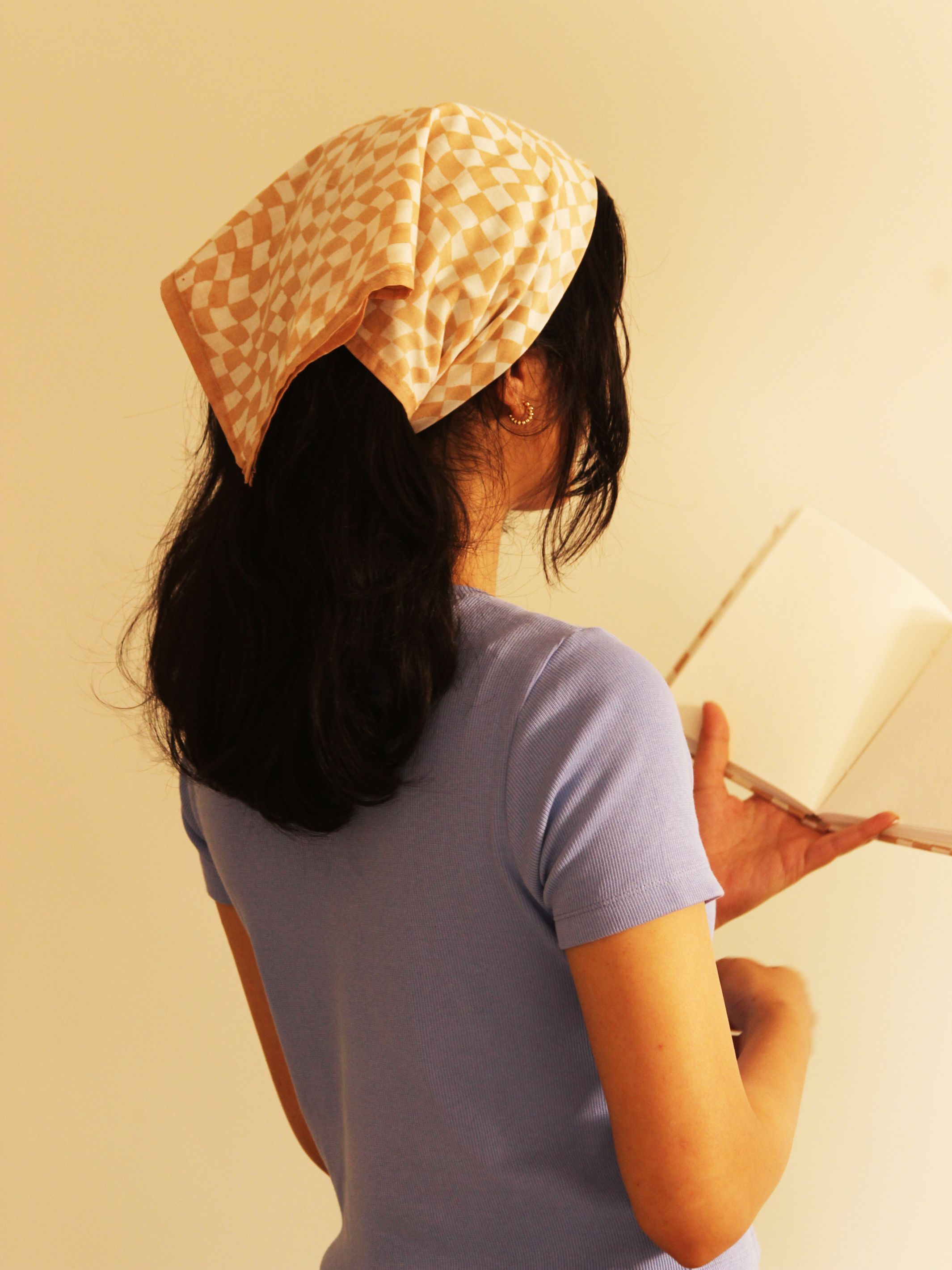 Cotton Square Scarf - Mid Modern