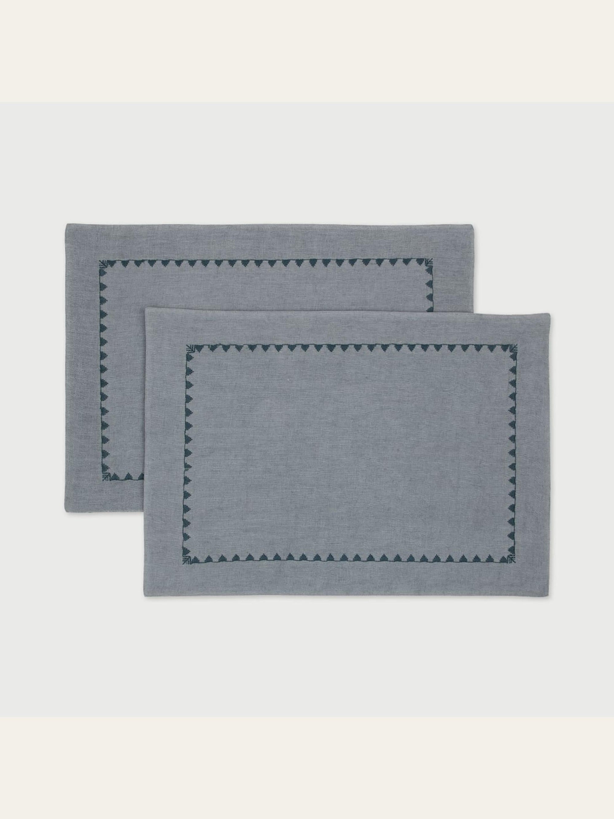 Mirage Baby Blue Linen Table Mats Set of 2