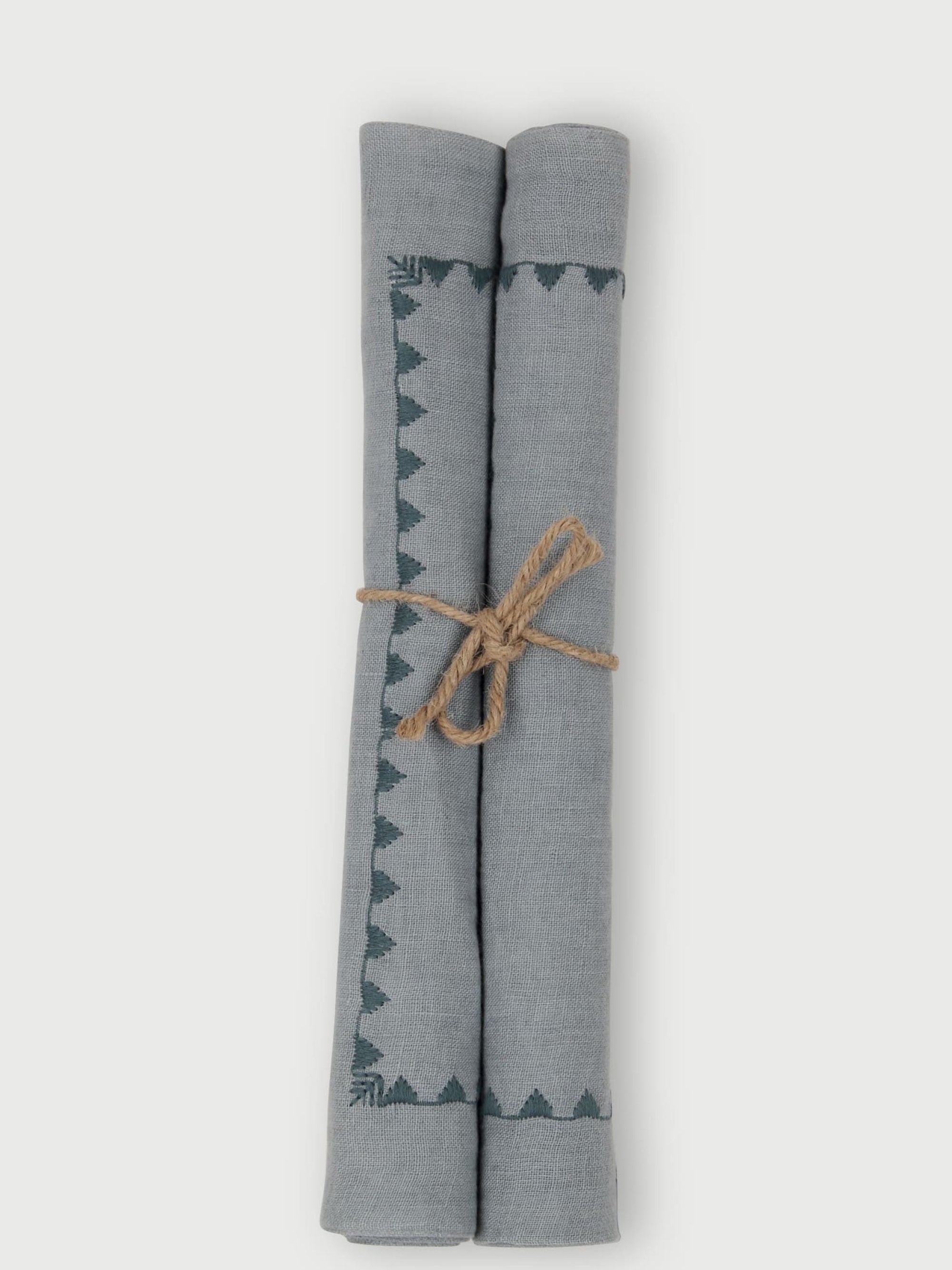 Mirage Baby Blue Linen Table Mats Set of 2