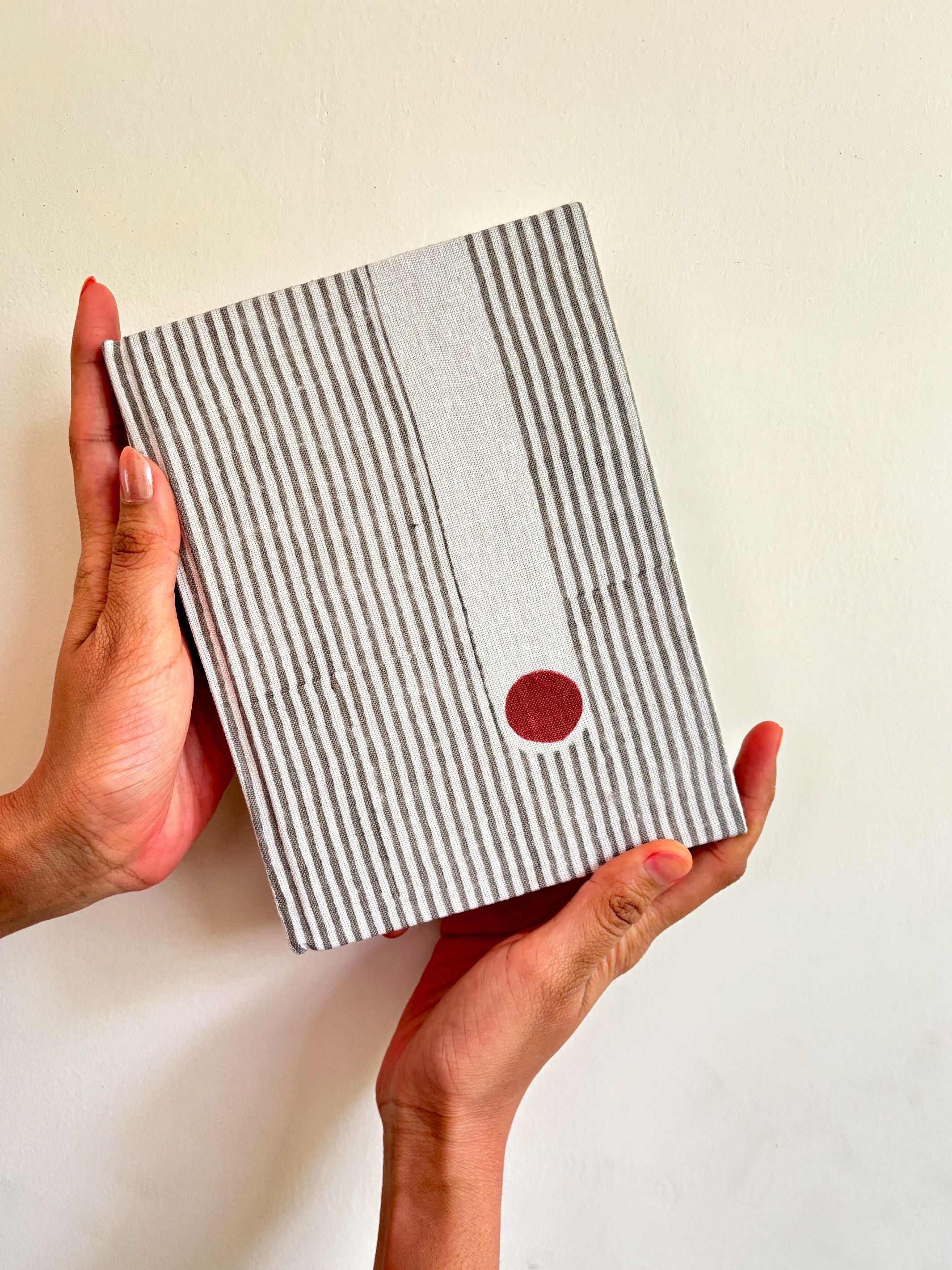 Handcrafted Sustainable A5 Diary Journal Notebook l Handmade Paper l Modern Art