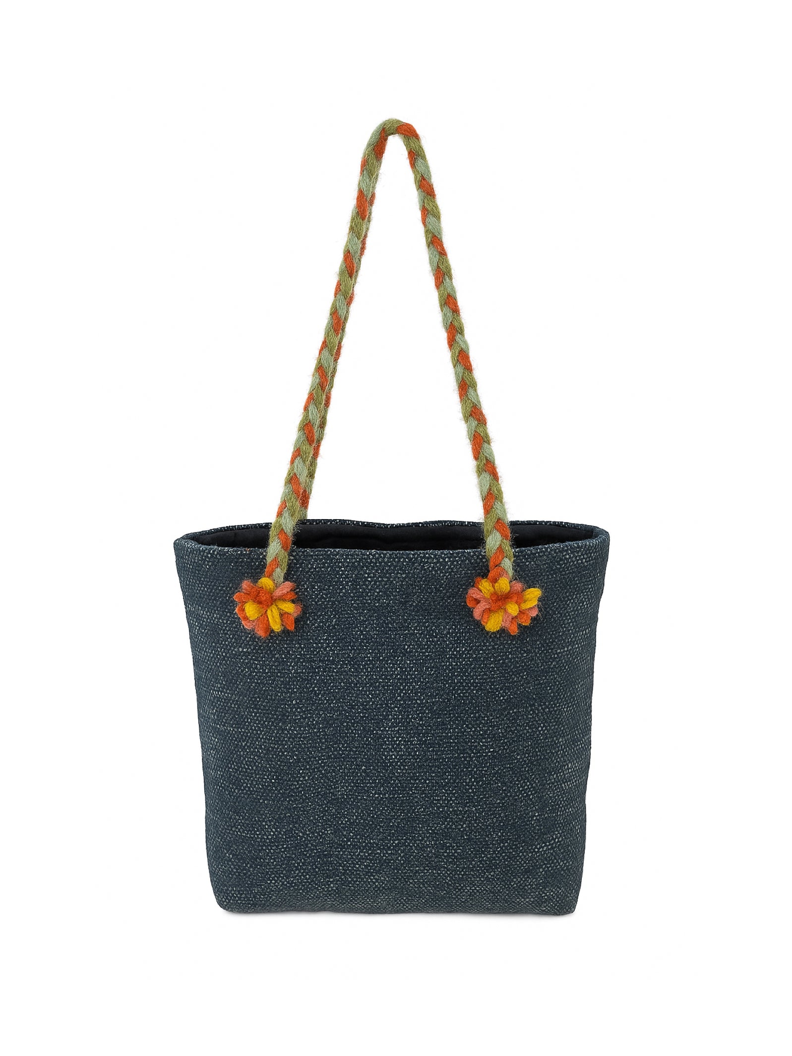 Blue Cotton Tote Bag