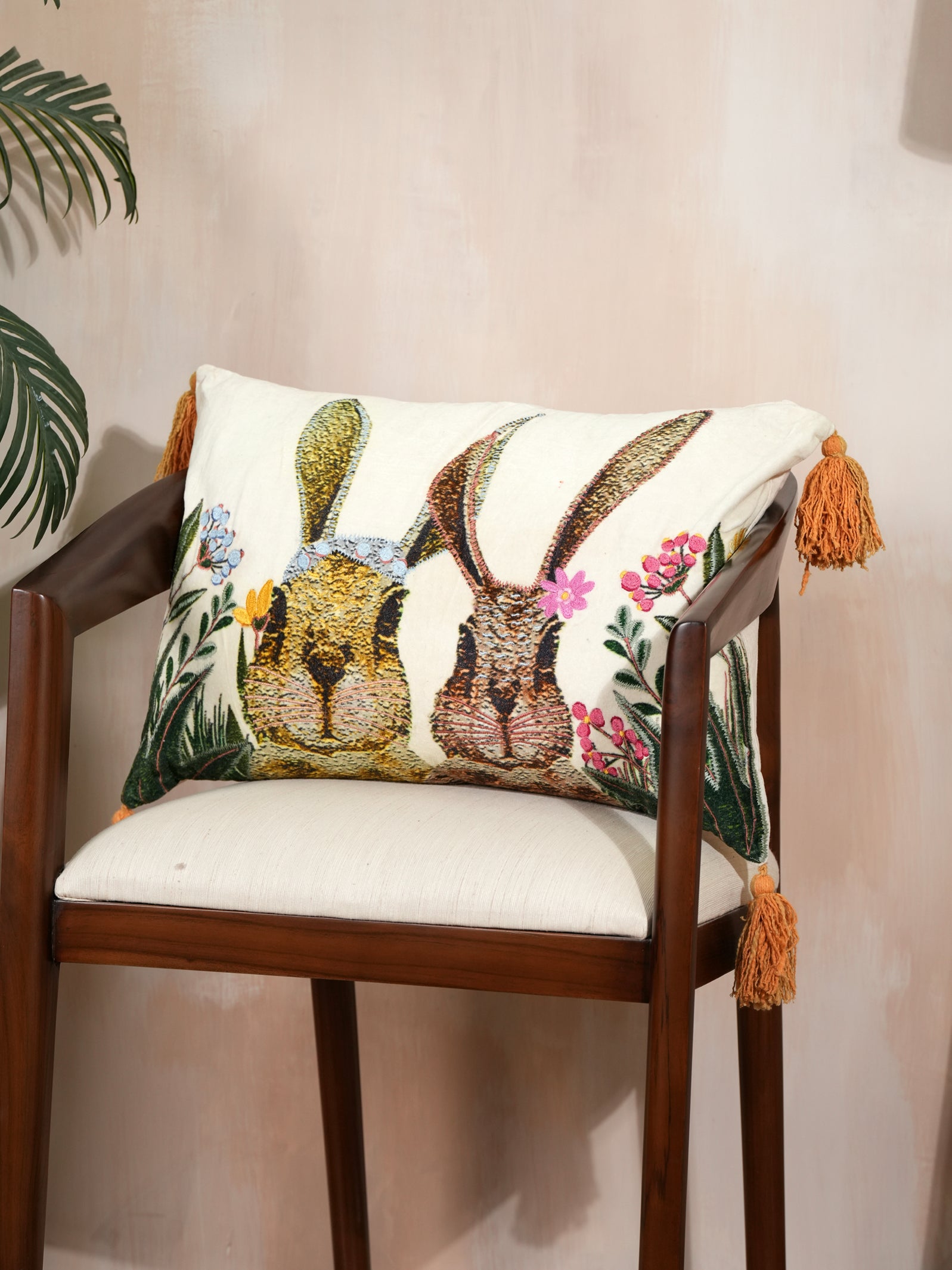 Bunny Velvet Pillow Cover