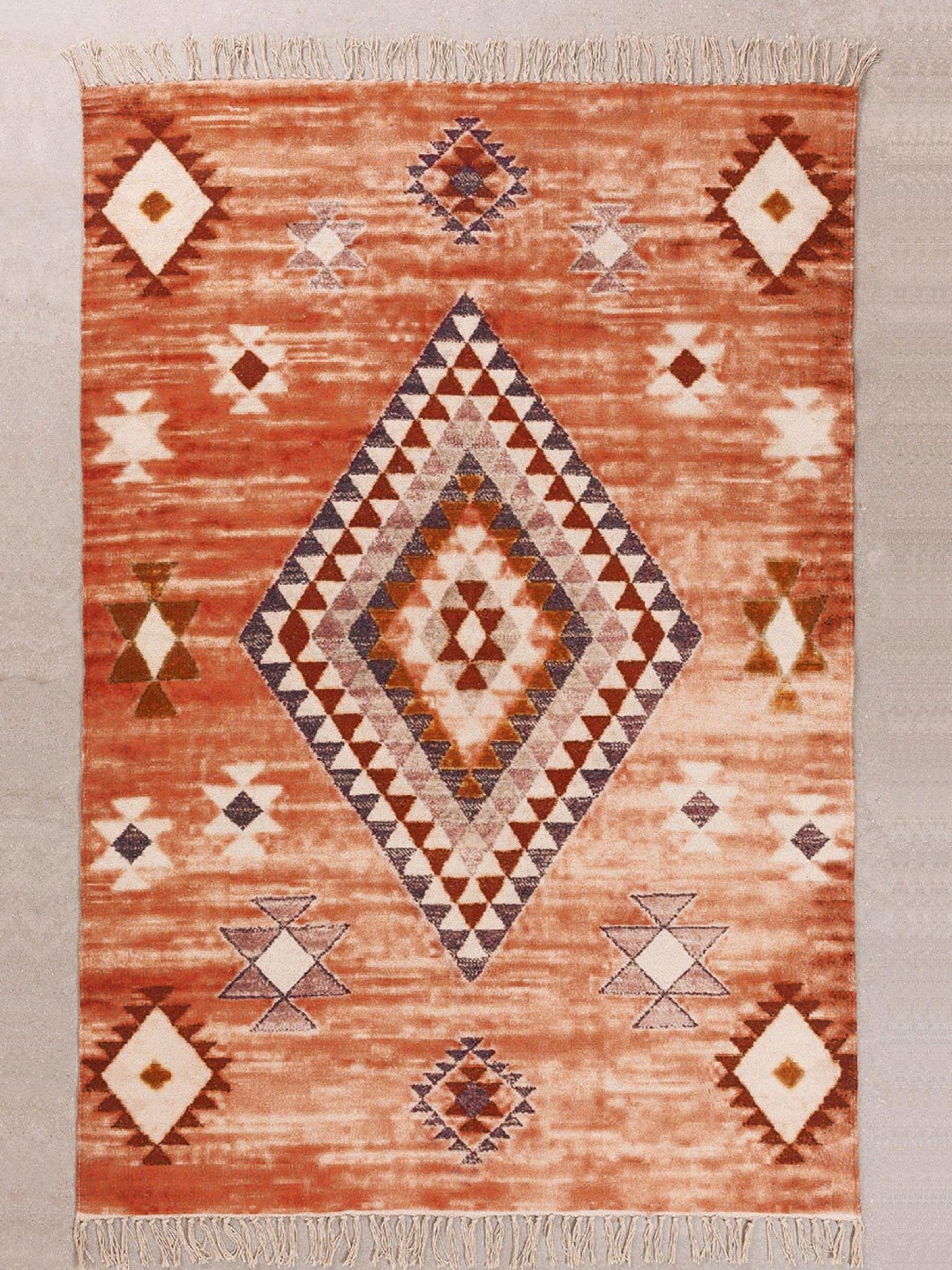 Rustic Diamond Tribal Rug