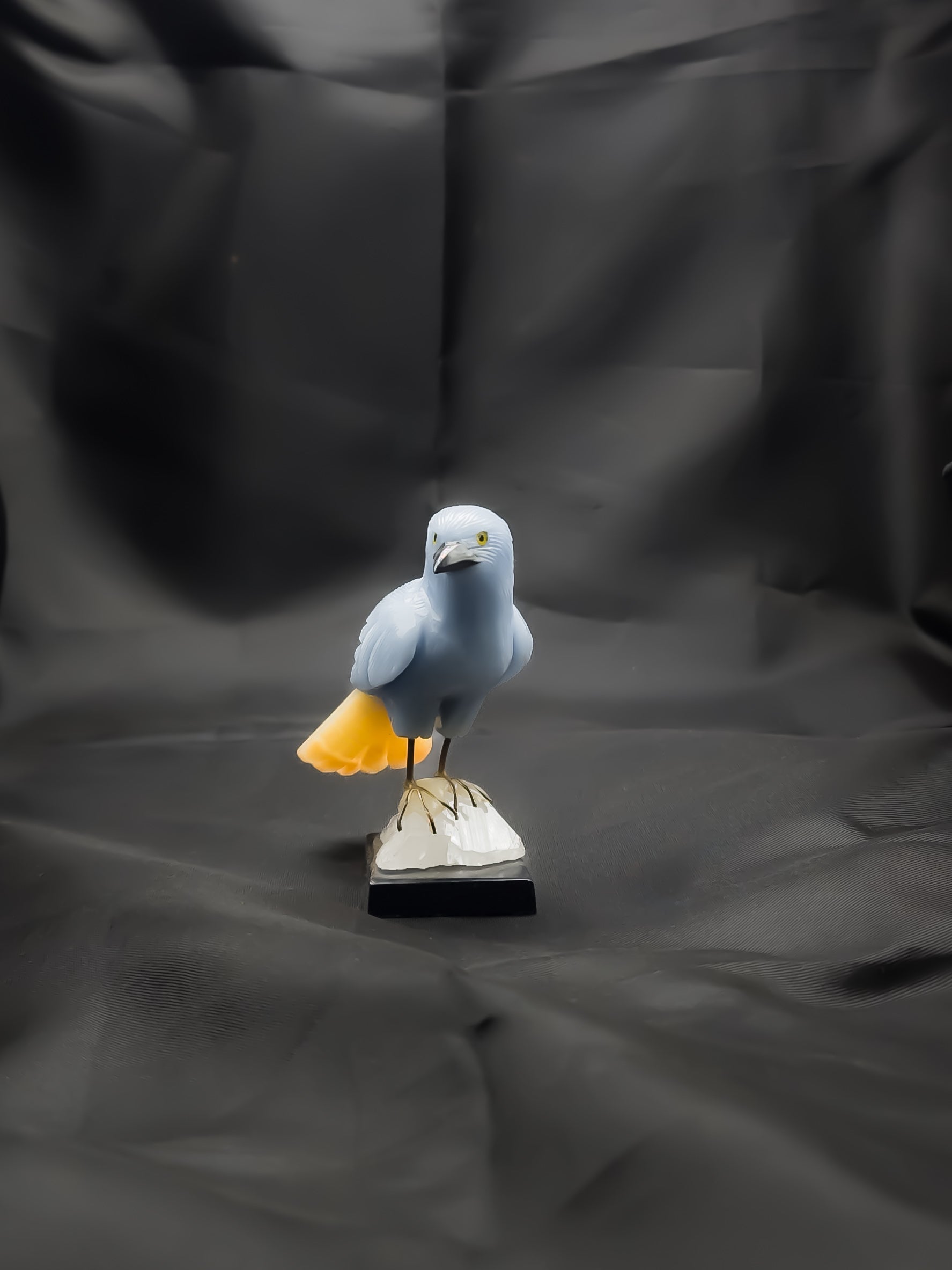 Natural Gemstone Bird sculpture