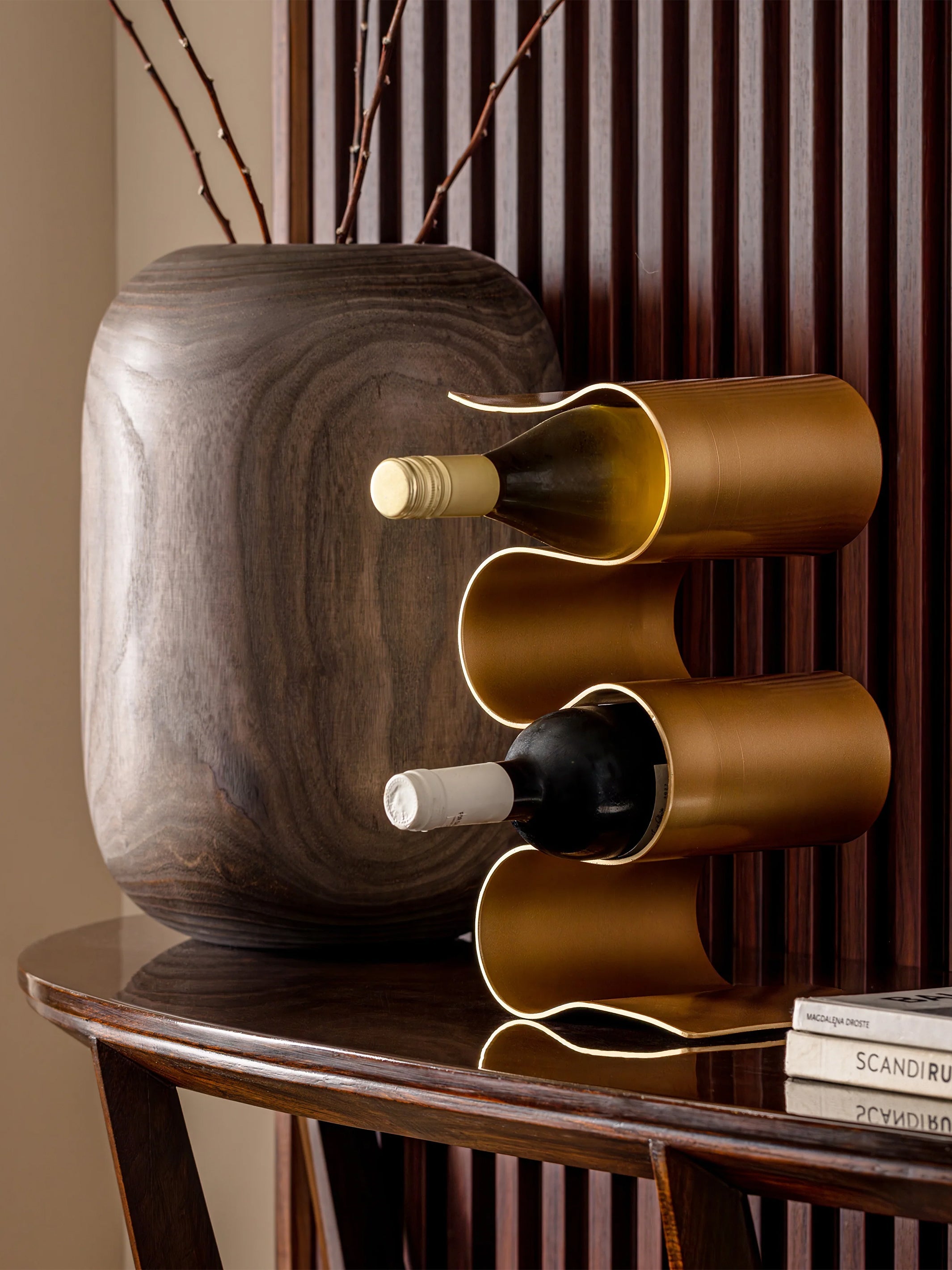 Nordic Wine Stand - Gold