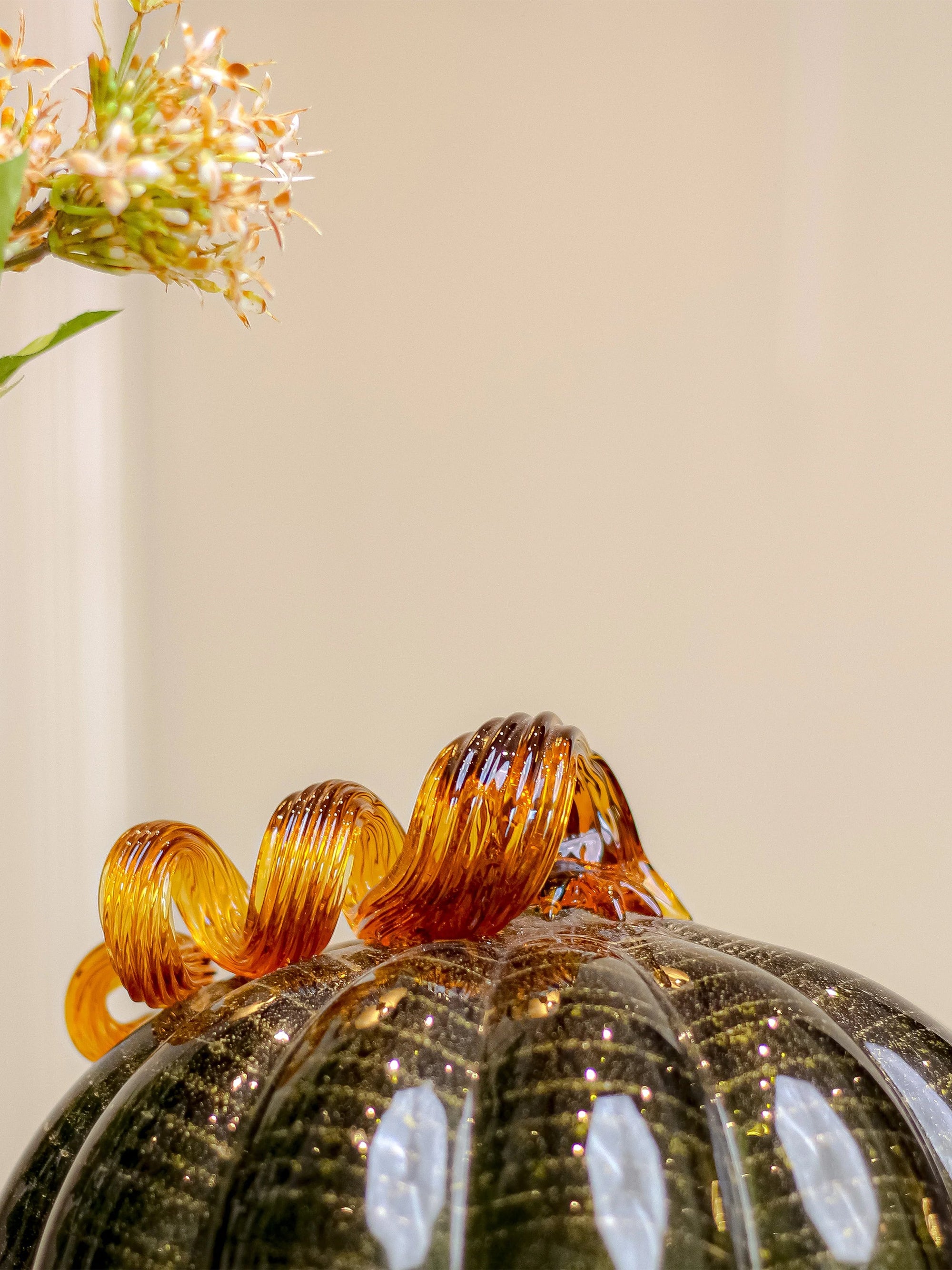 Olive Pumpkin Sculpture