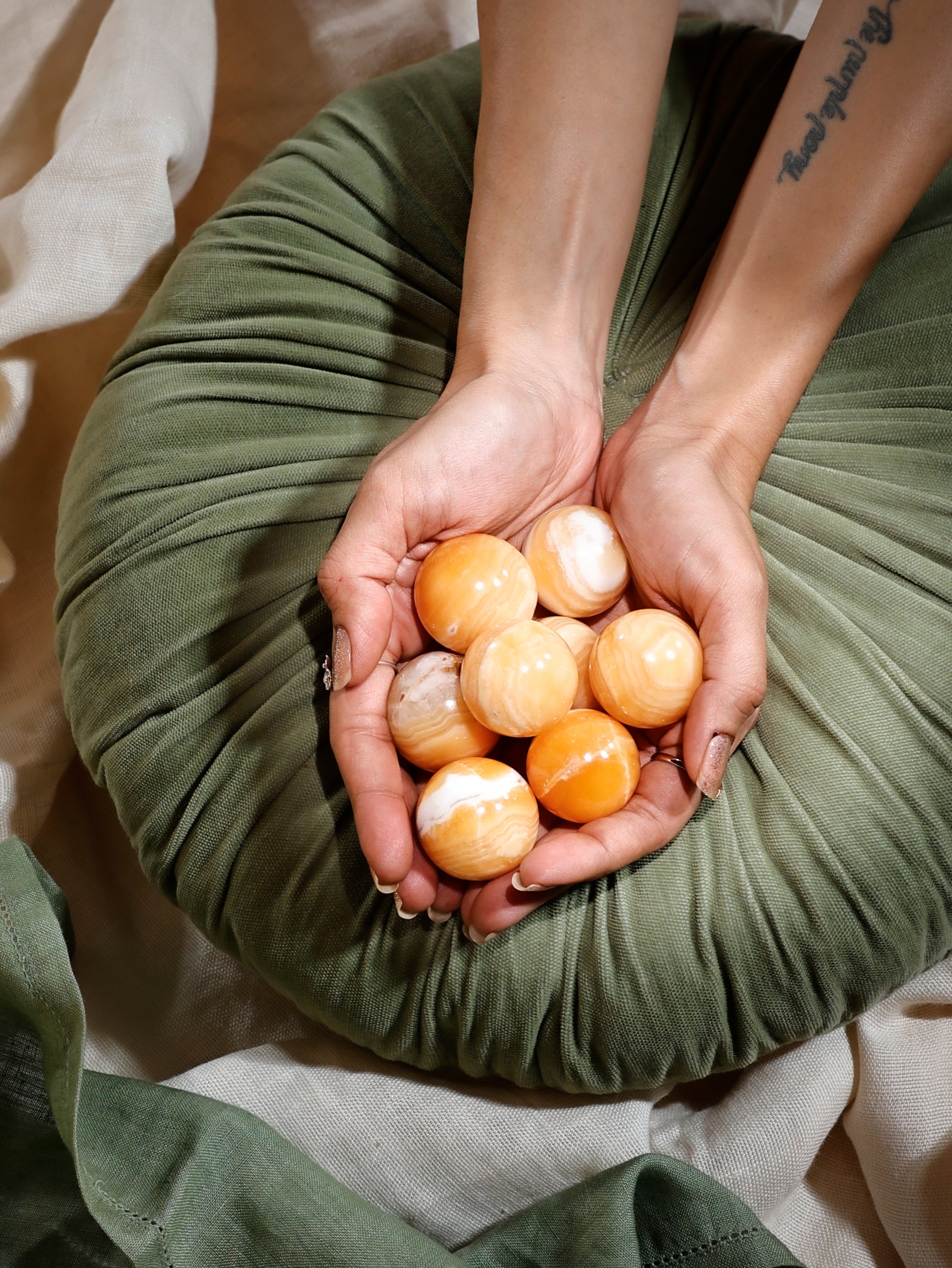 Orange Calcite Sphere