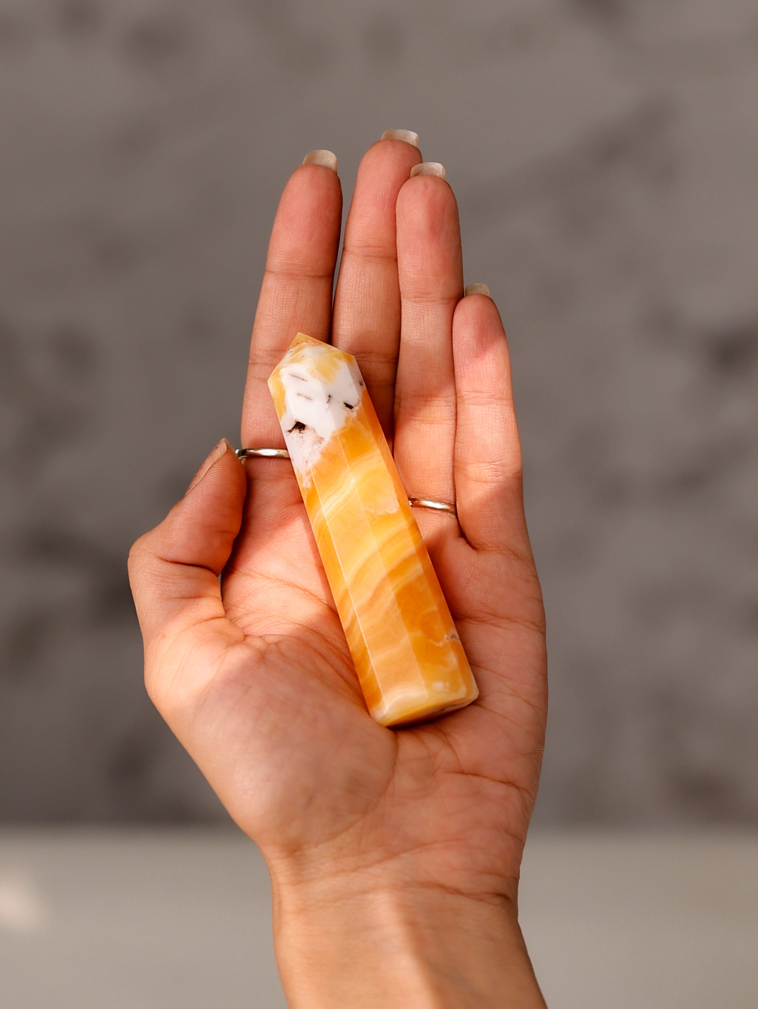 Orange Calcite Tower