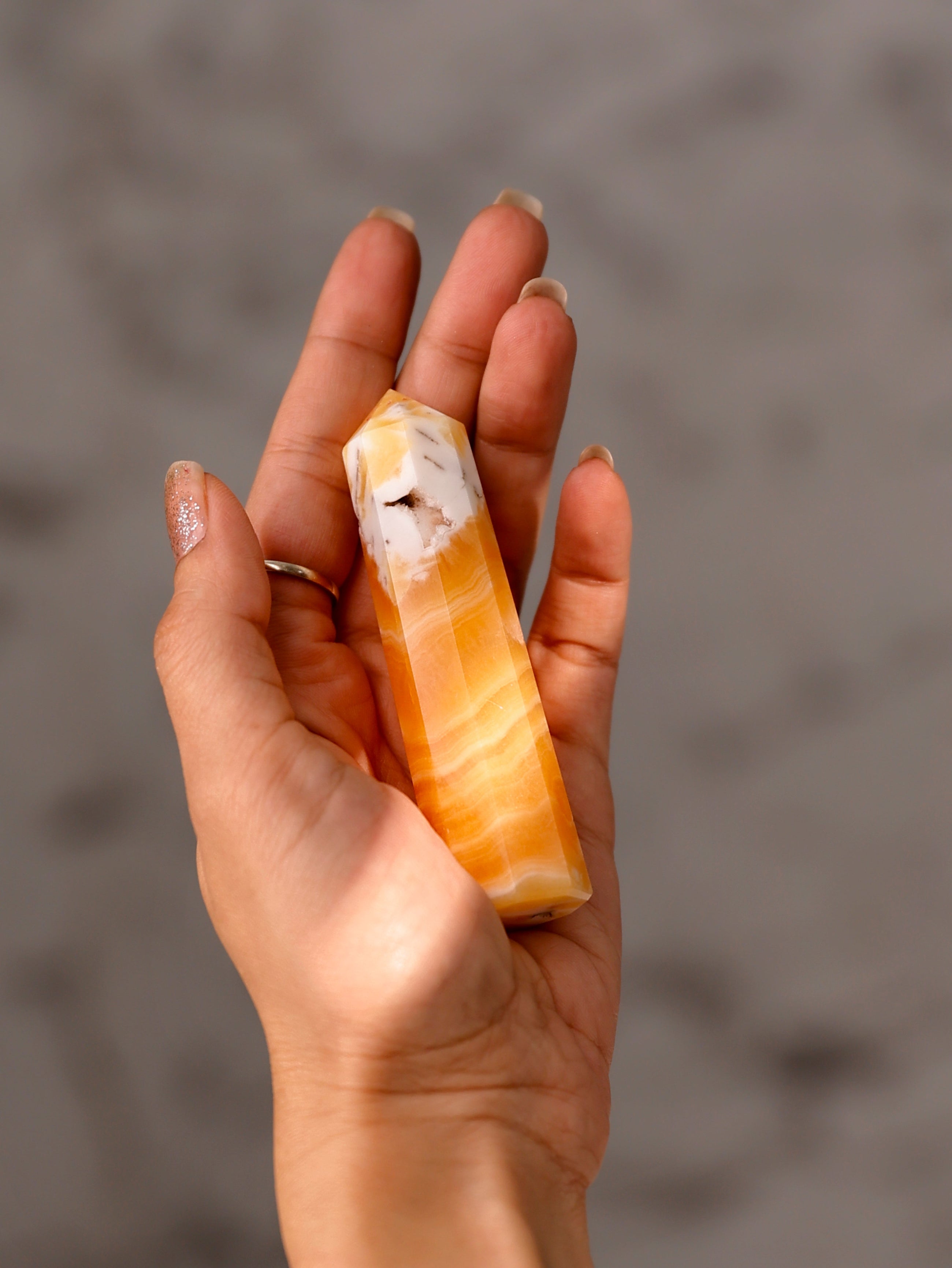 Orange Calcite Tower