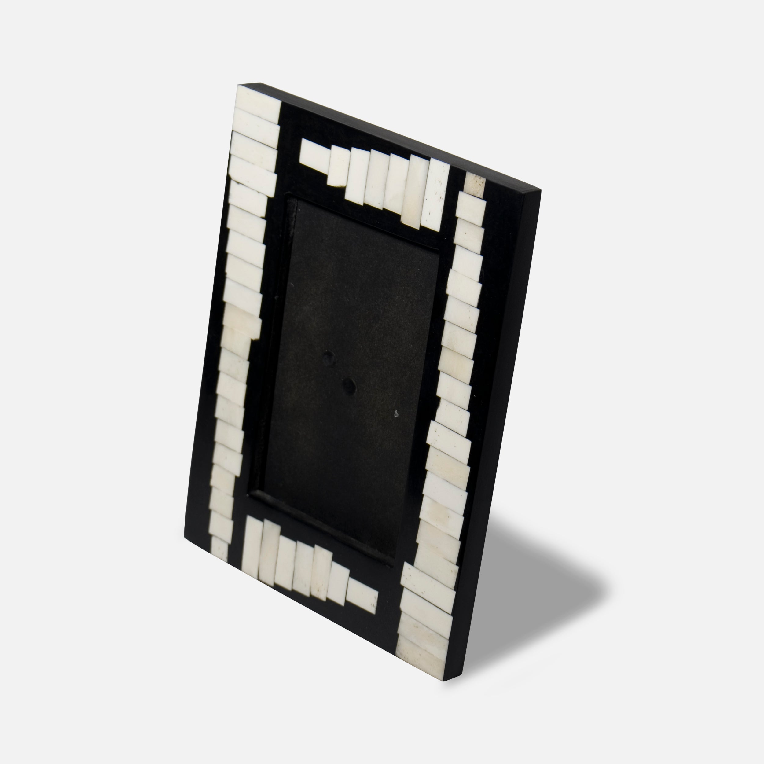 MONOCHROME - IVORY BLACK INLAY PHOTO FRAME