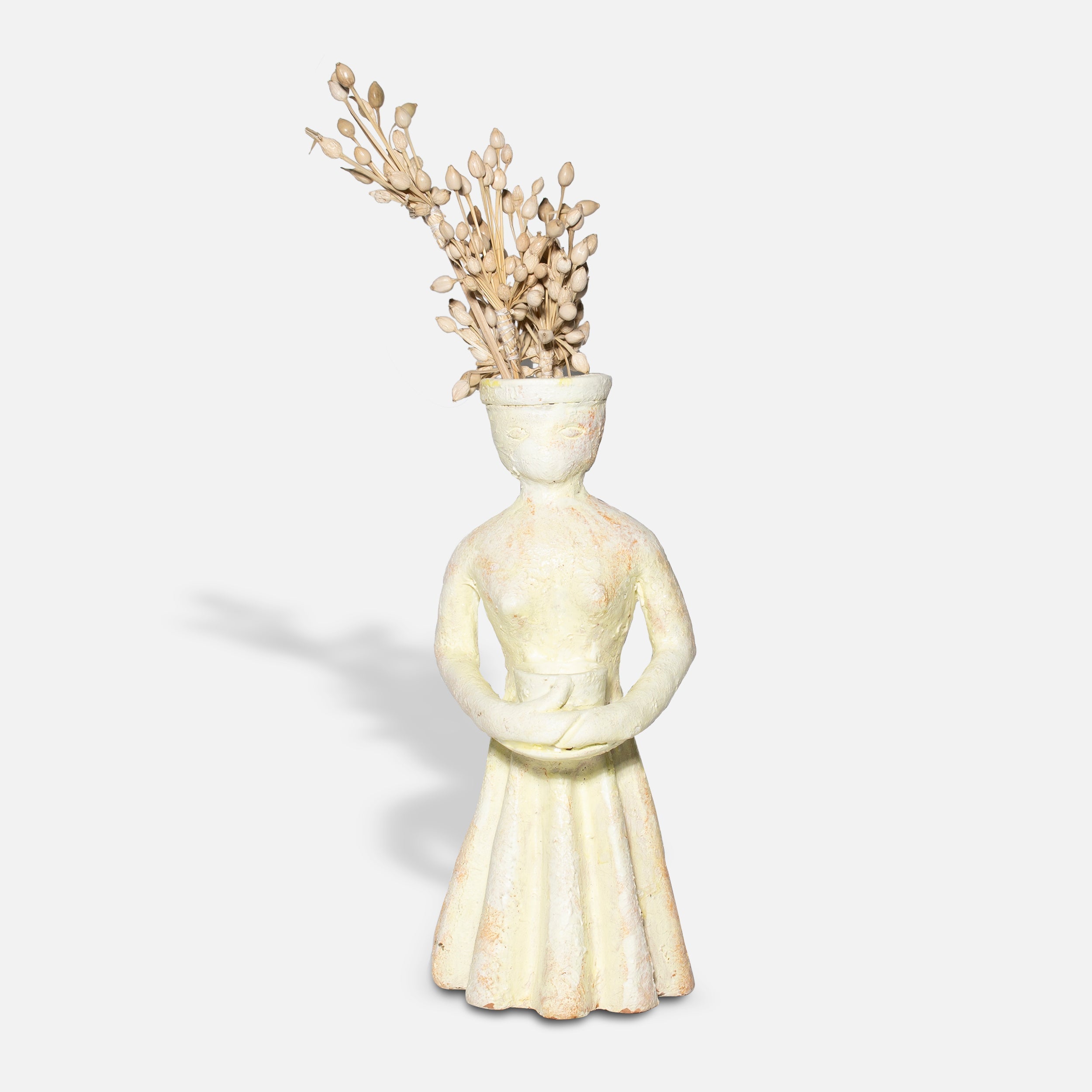 TERRE CUITE - IVORY TERRACOTA DECOR OBJECTS SET OF 2