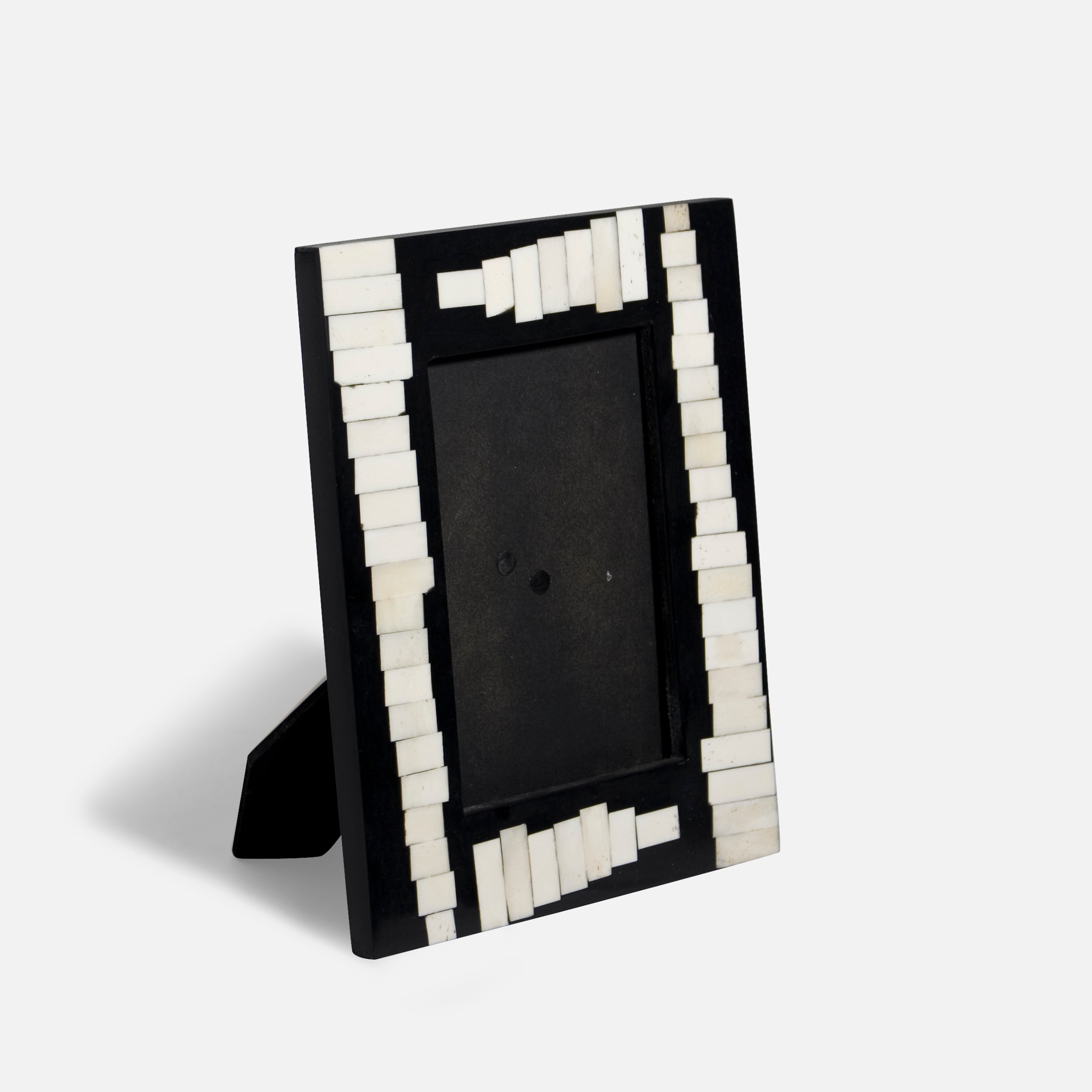 MONOCHROME - IVORY BLACK INLAY PHOTO FRAME