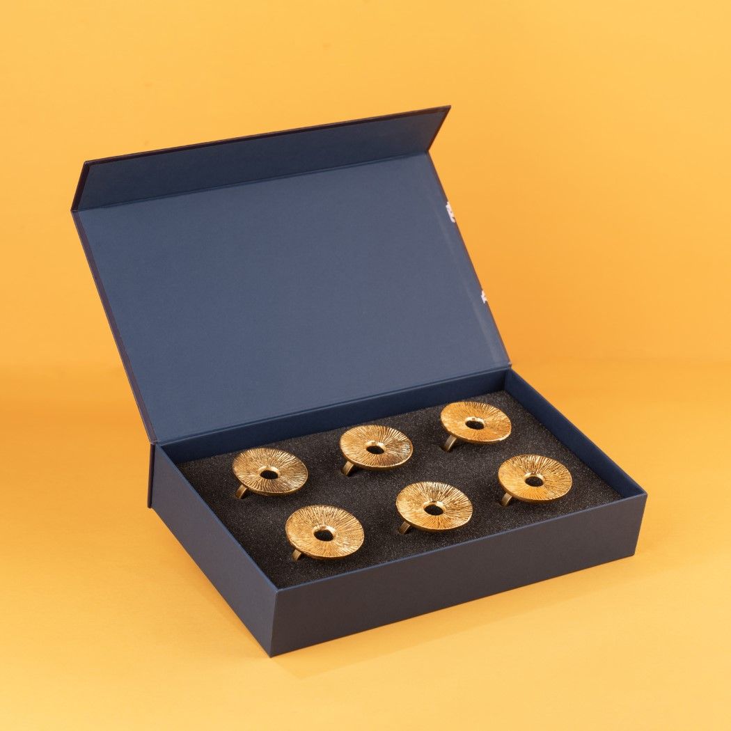 Lotus Leaf Napkin Rings Gift Set