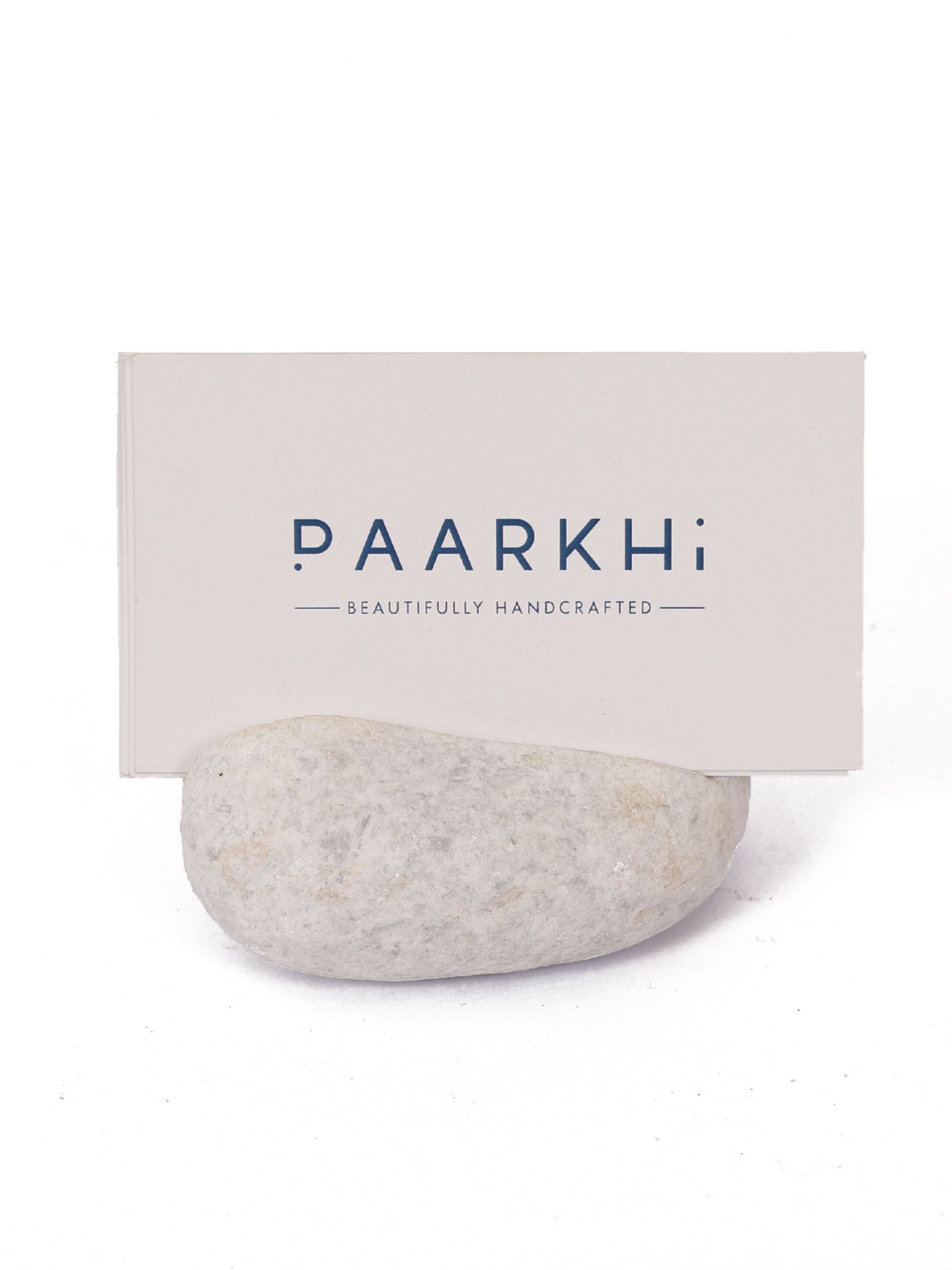 Pebble Card Holder - White