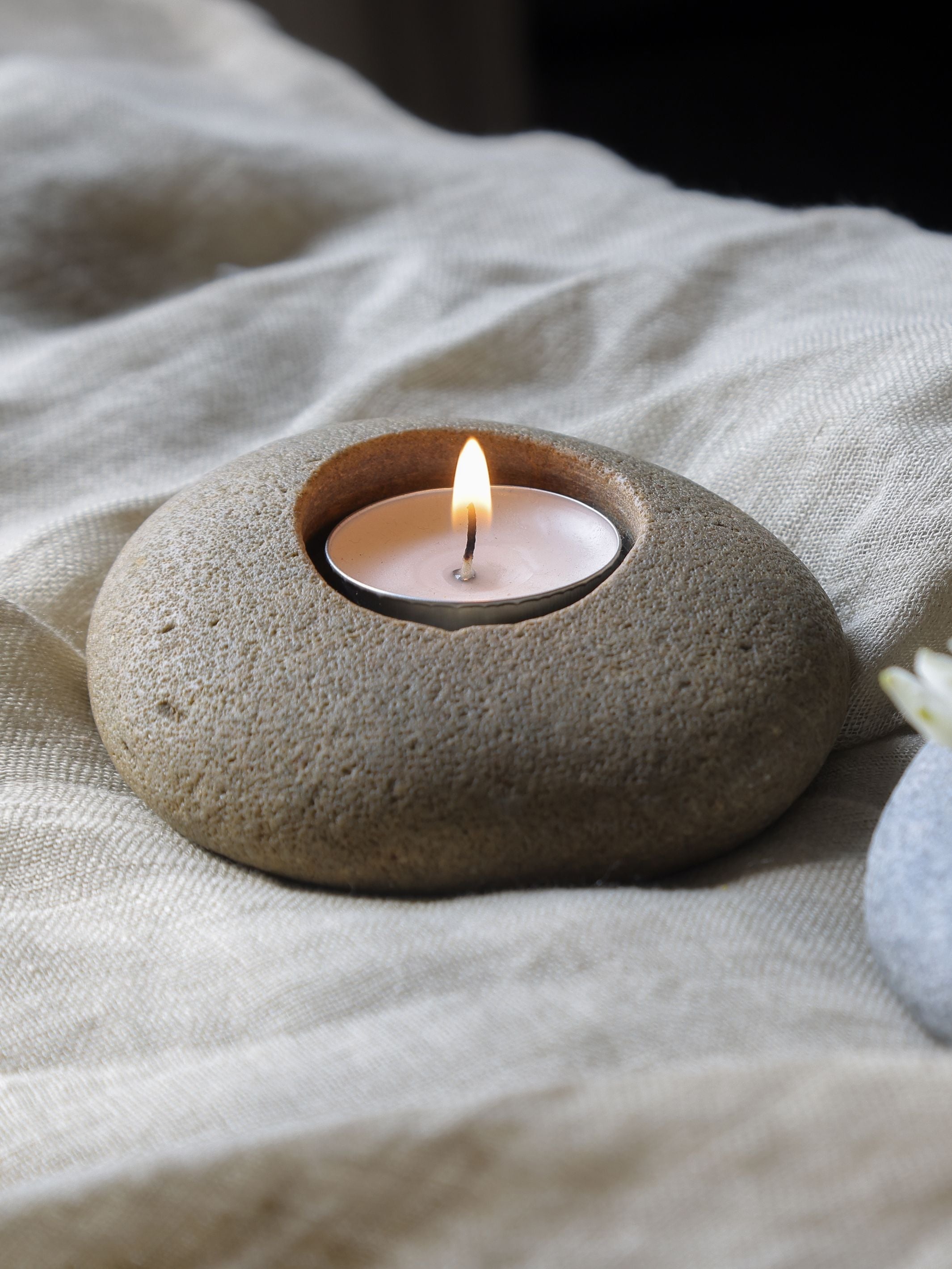 Pebble Tea Light Holder