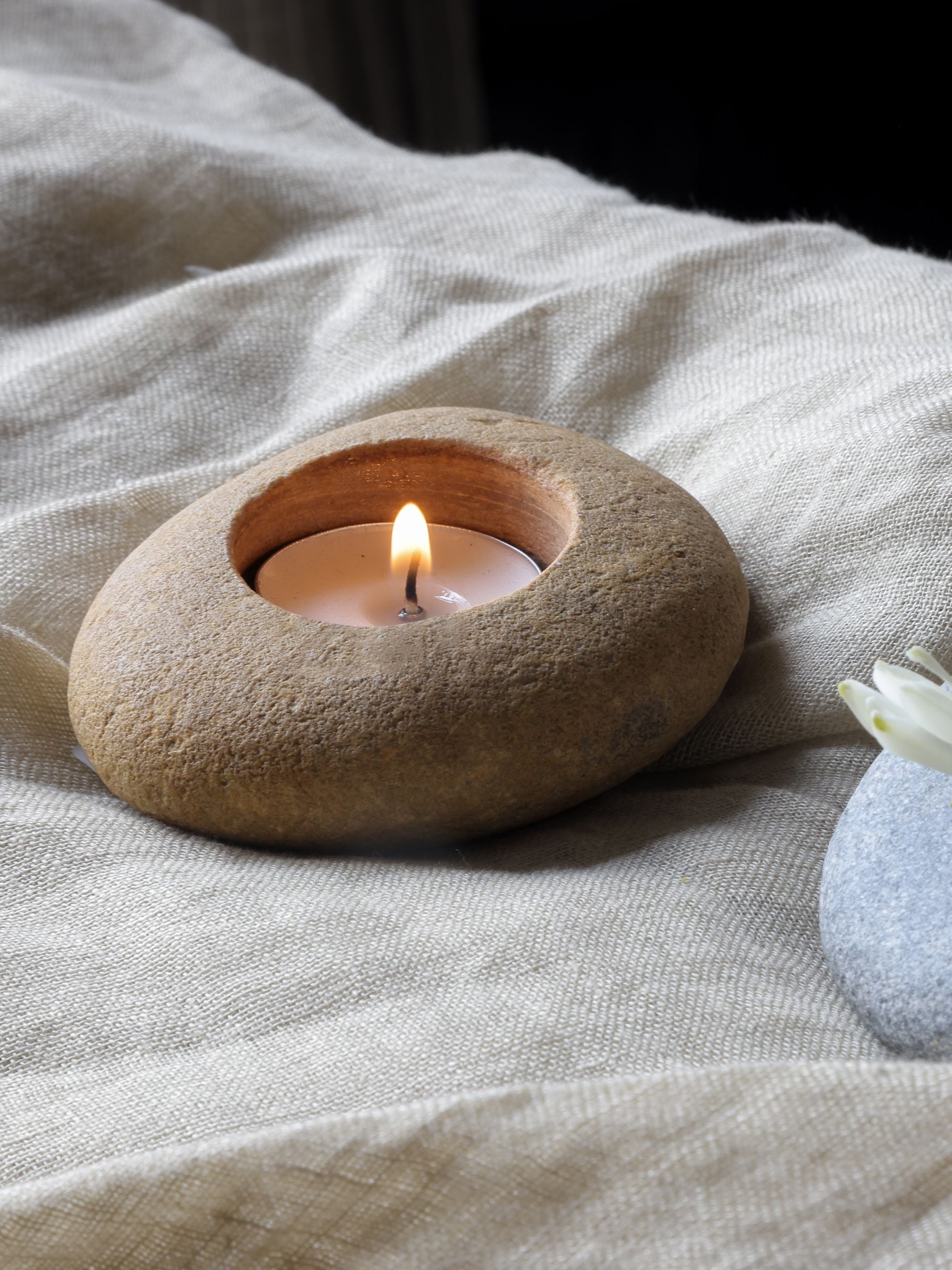 Pebble Tea Light Holder