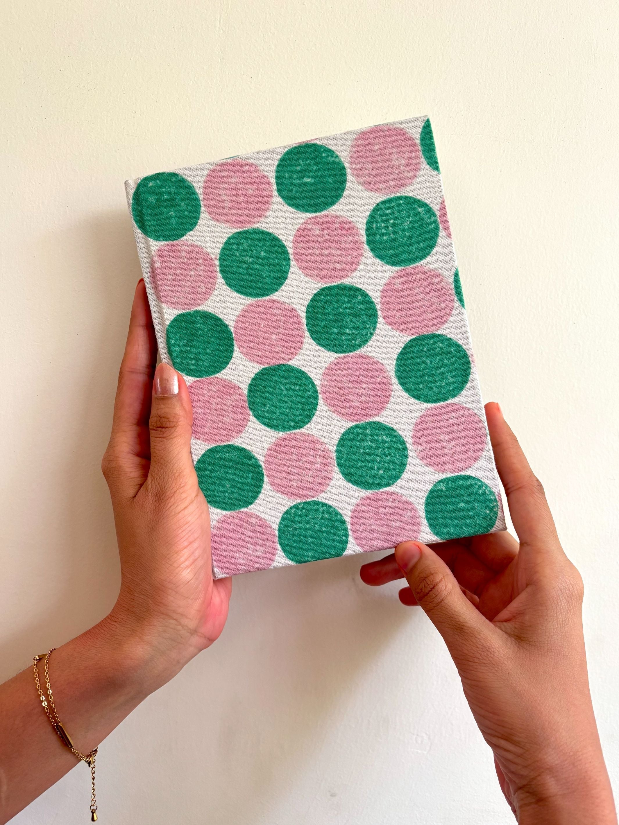 Handcrafted Sustainable A5 Diary Journal Notebook l Handmade Paper l Pebbles