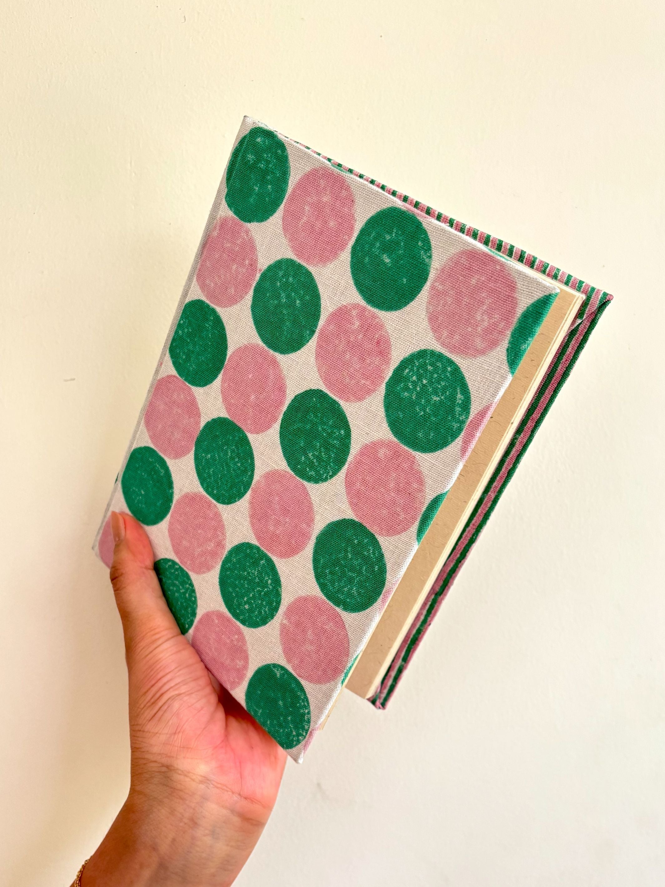 Handcrafted Sustainable A5 Diary Journal Notebook l Handmade Paper l Pebbles