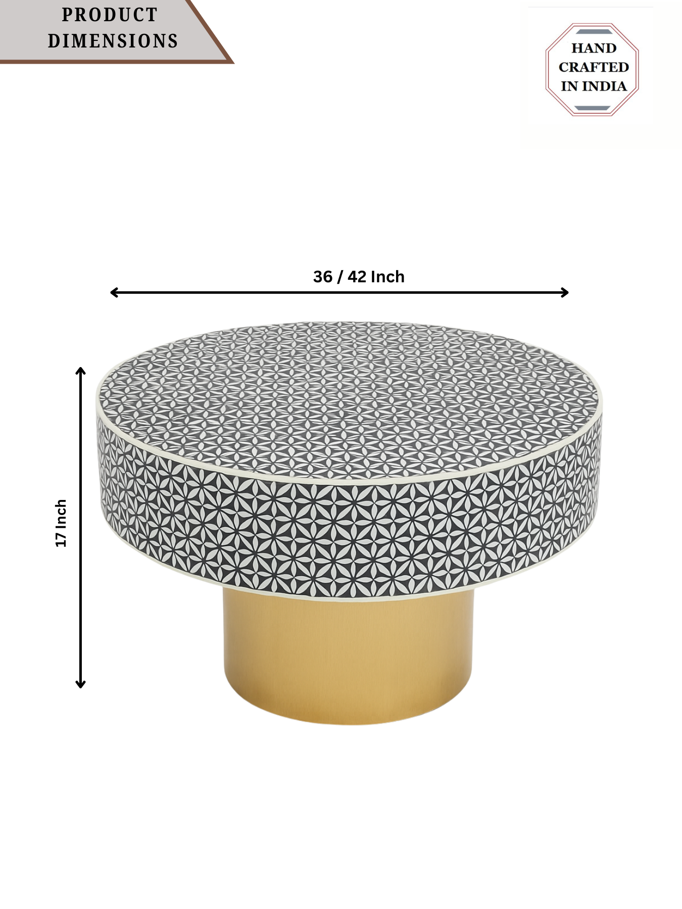 Inlay Round Coffee Table