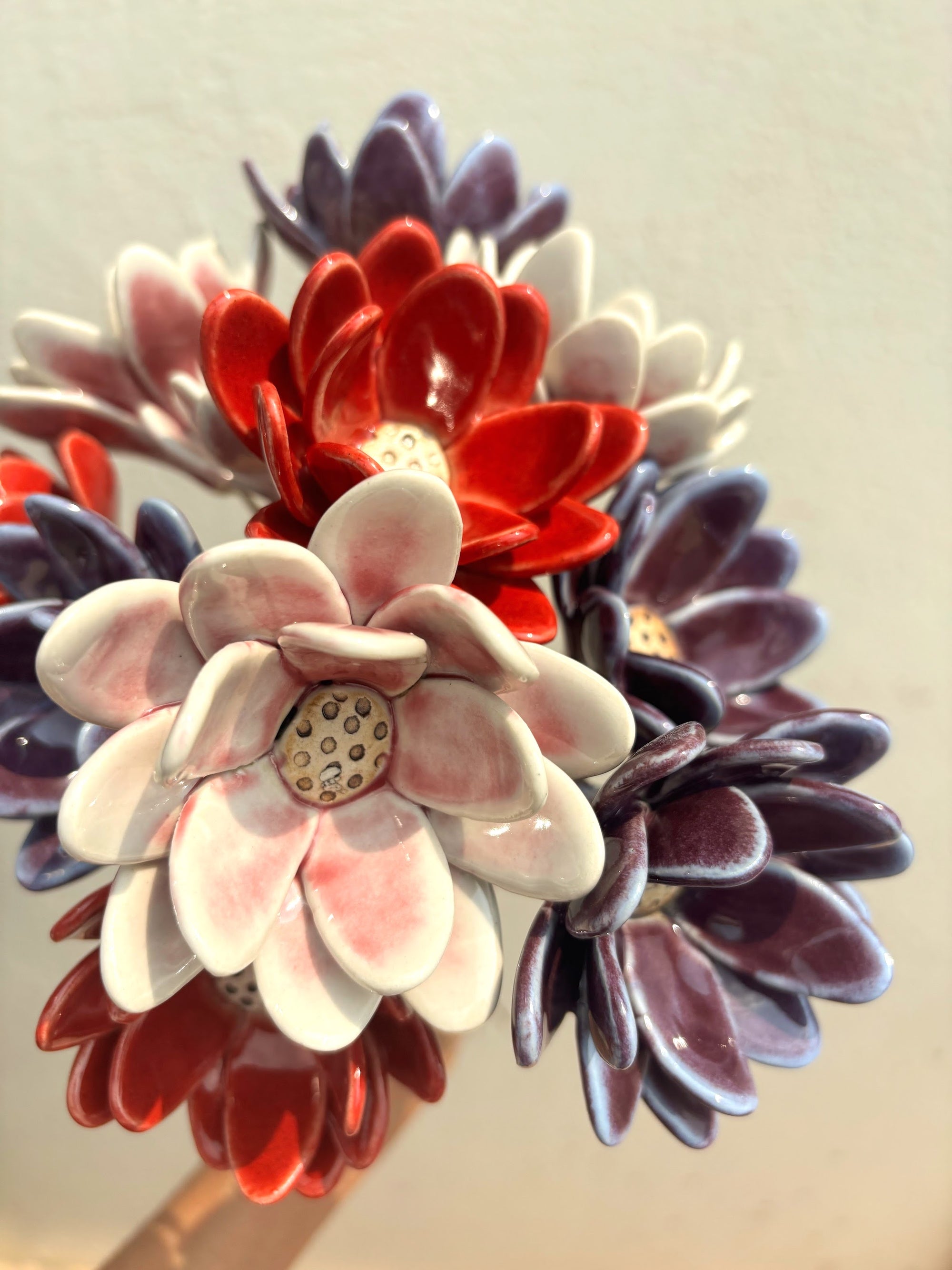 Rainflowers Single Stem Flowers - Red