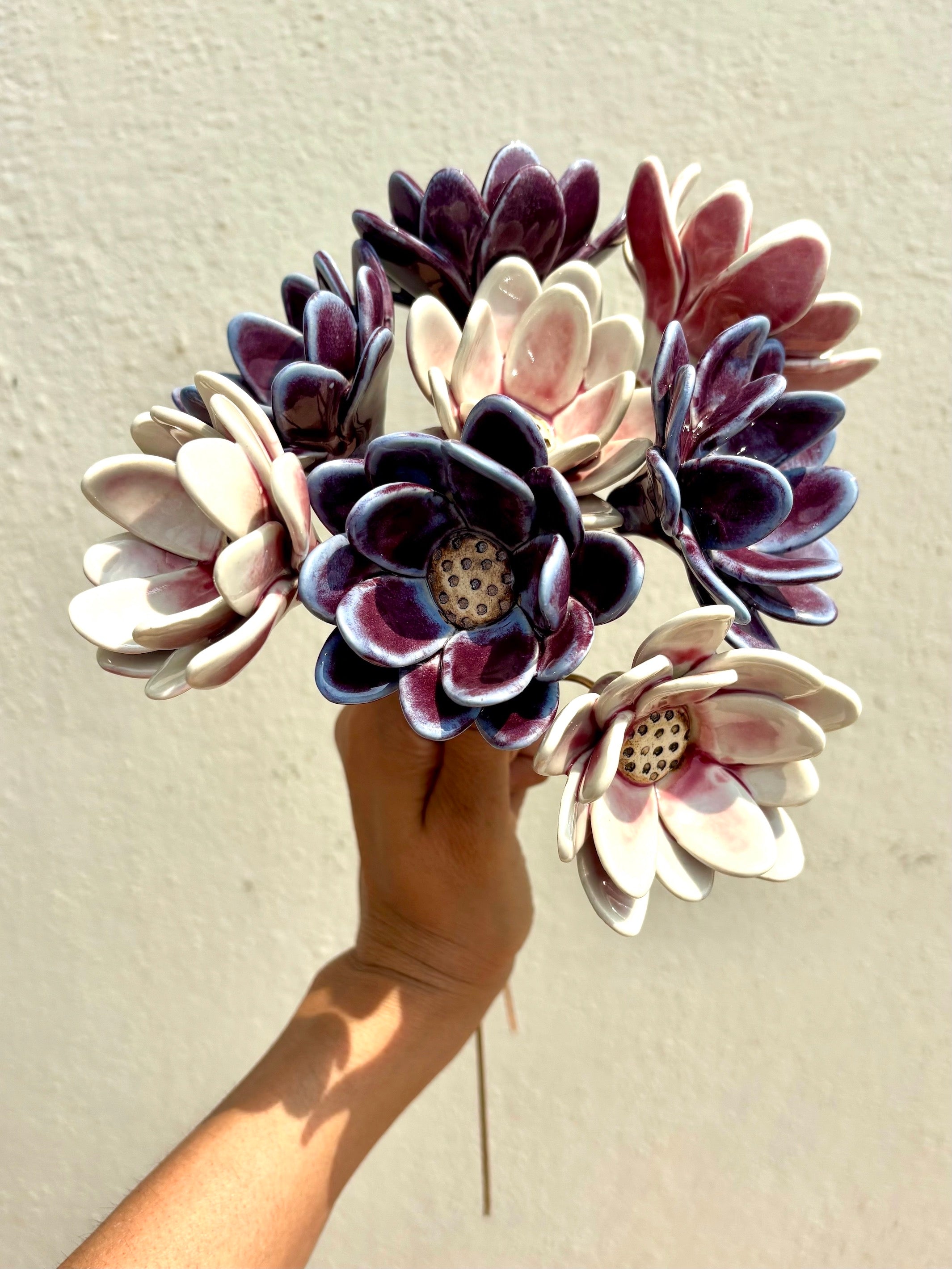 Rainflower Single flower Stem - Purple