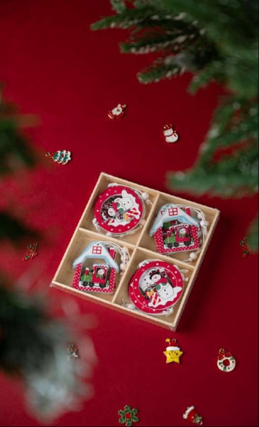 Christmas Hanging Ornaments Set (in gift box)_CC145
