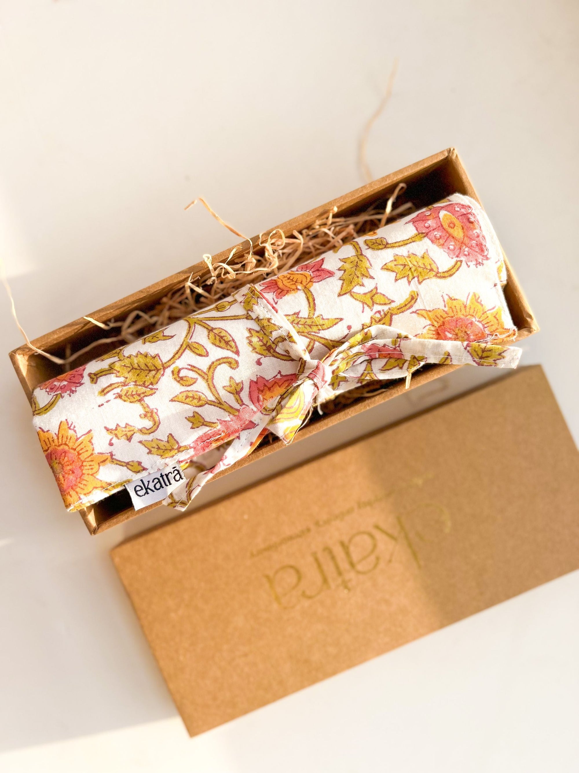 Roll Up Case - Pink Floral