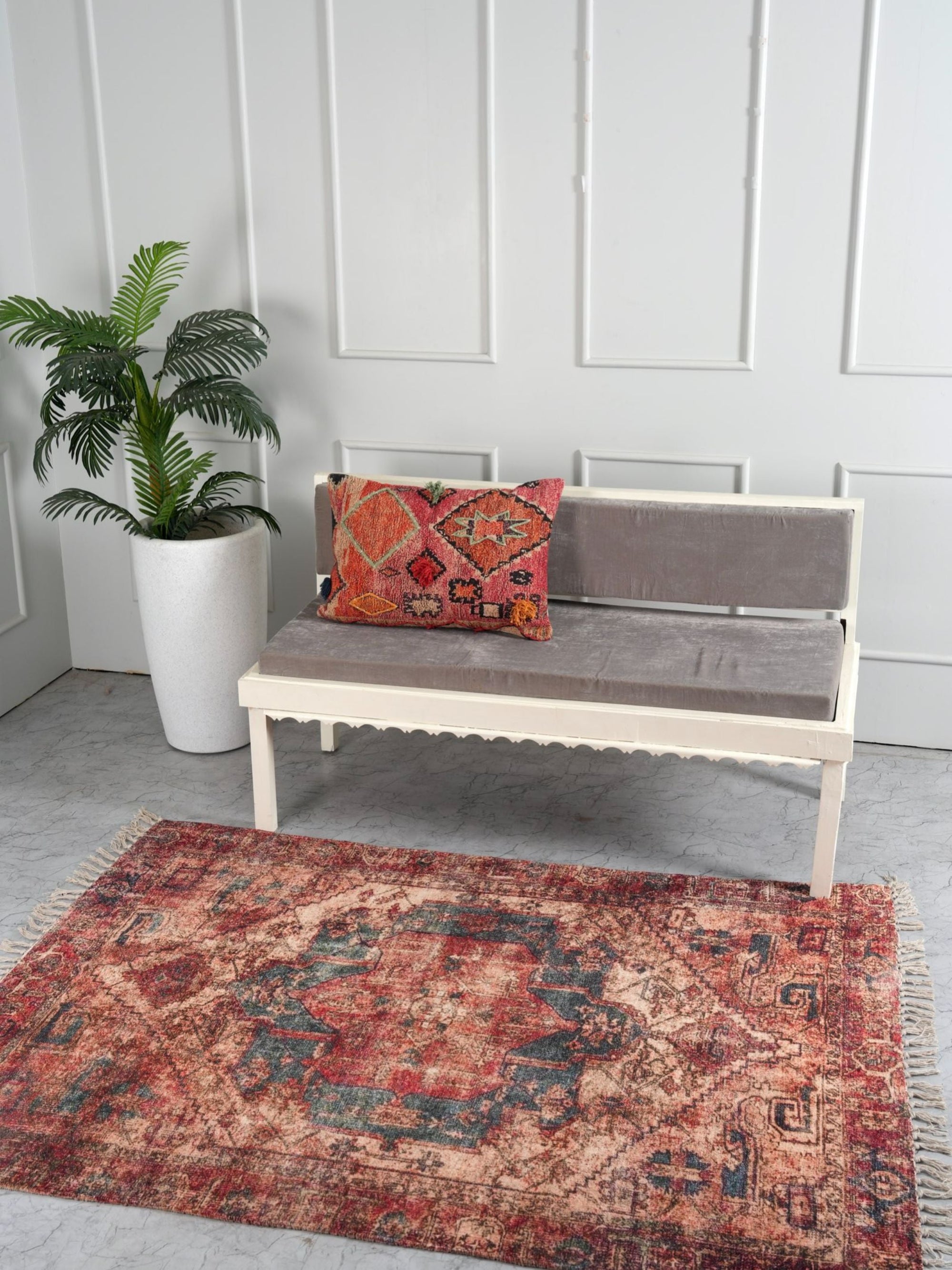 Printed Chenille Rug - Ruby Rose