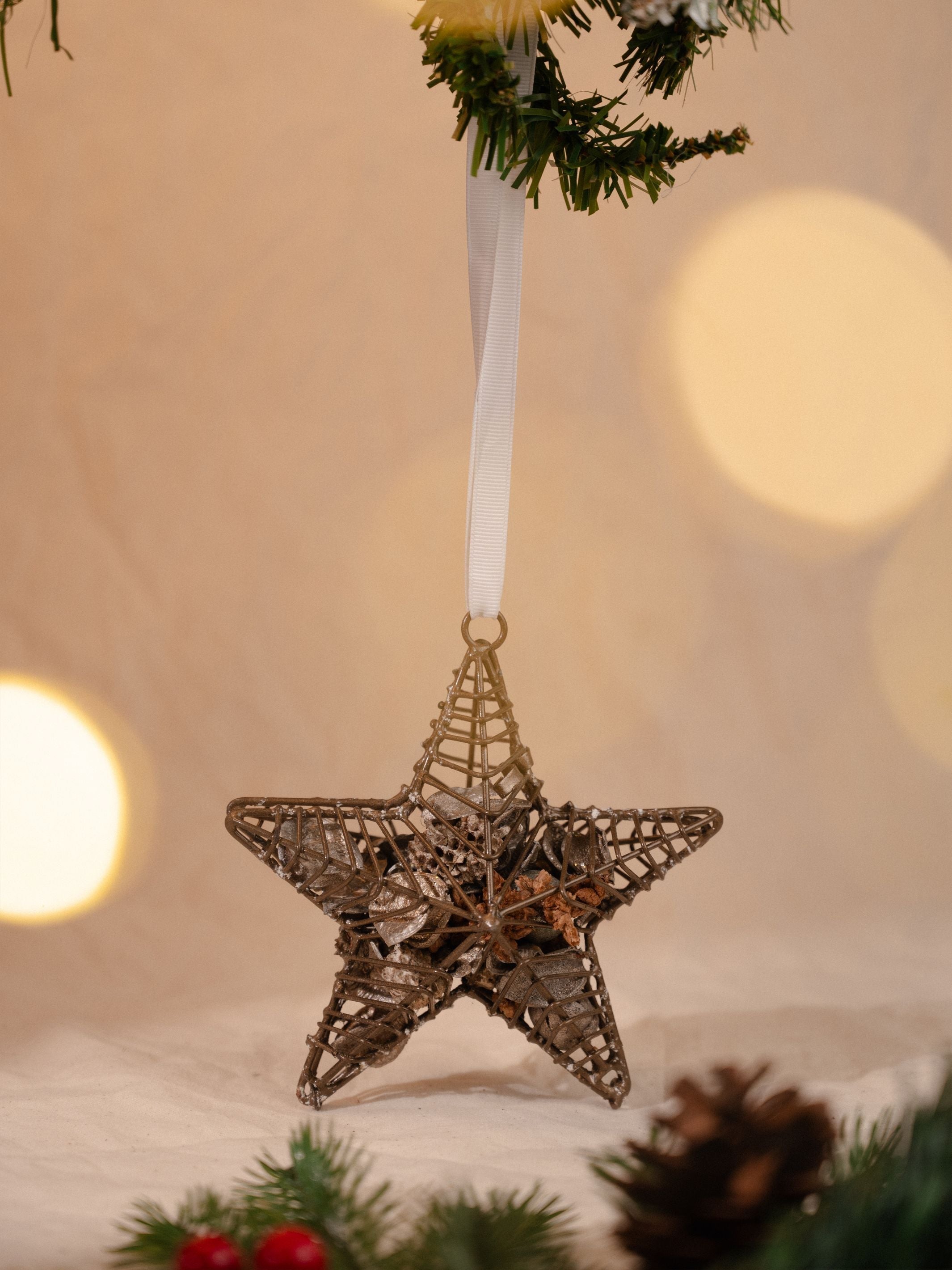 Rustic Metal Frame Scented Hanging Pot Pourri