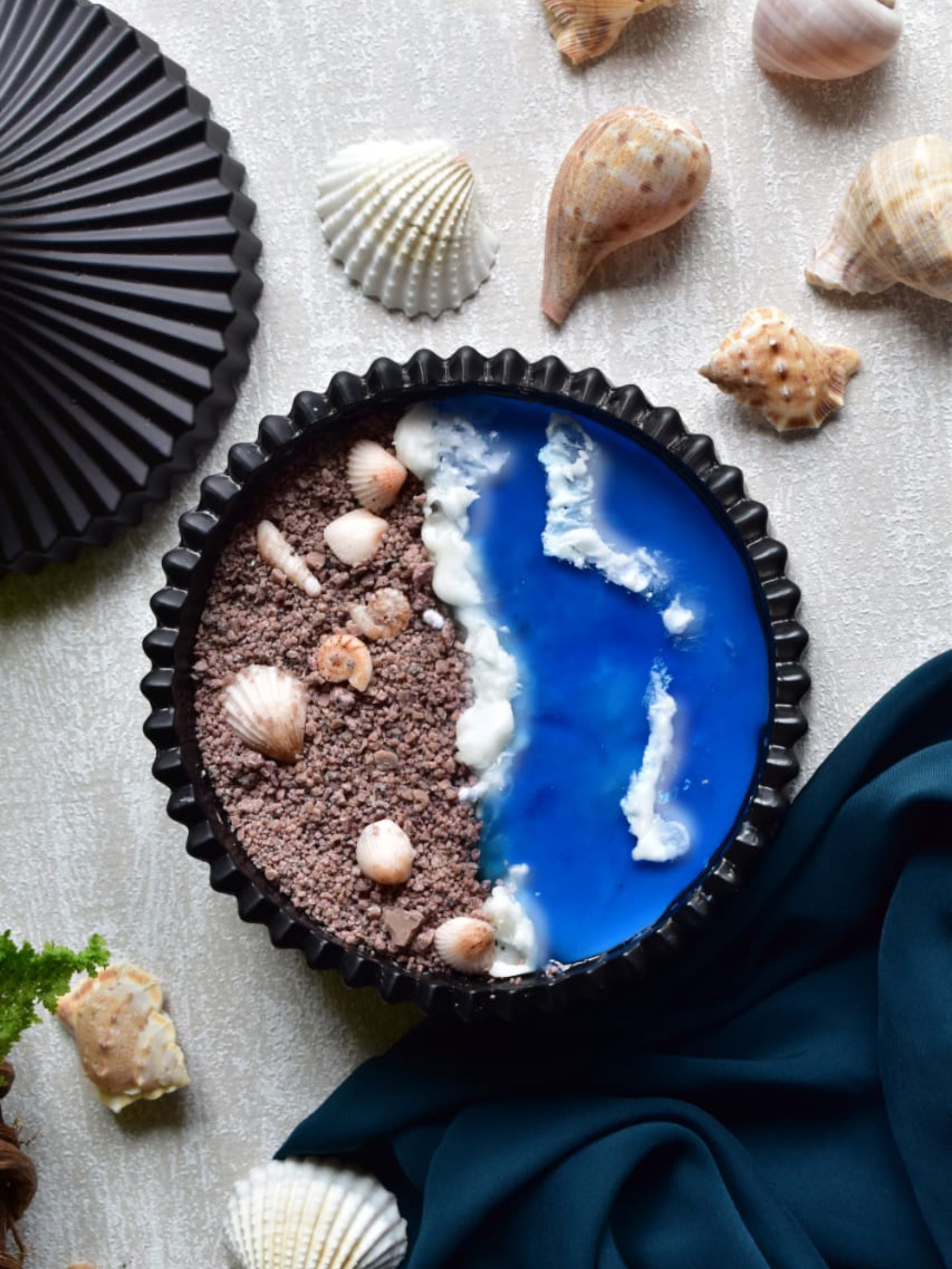 Scented Soy Wax Candle With A Beach Theme