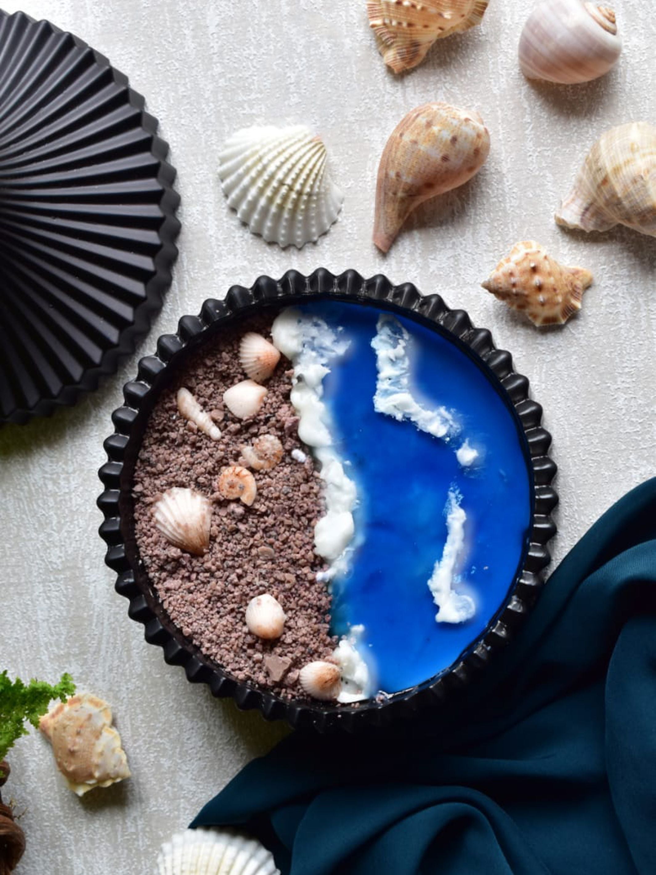 Scented Soy Wax Candle With A Beach Theme