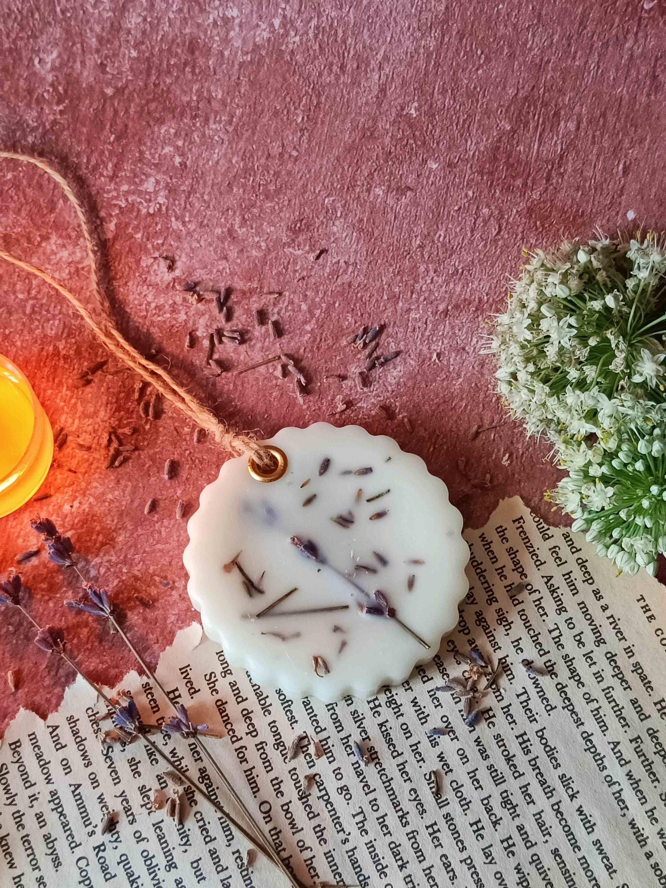 Scented Wax Sachet Circle Frame - Lavender