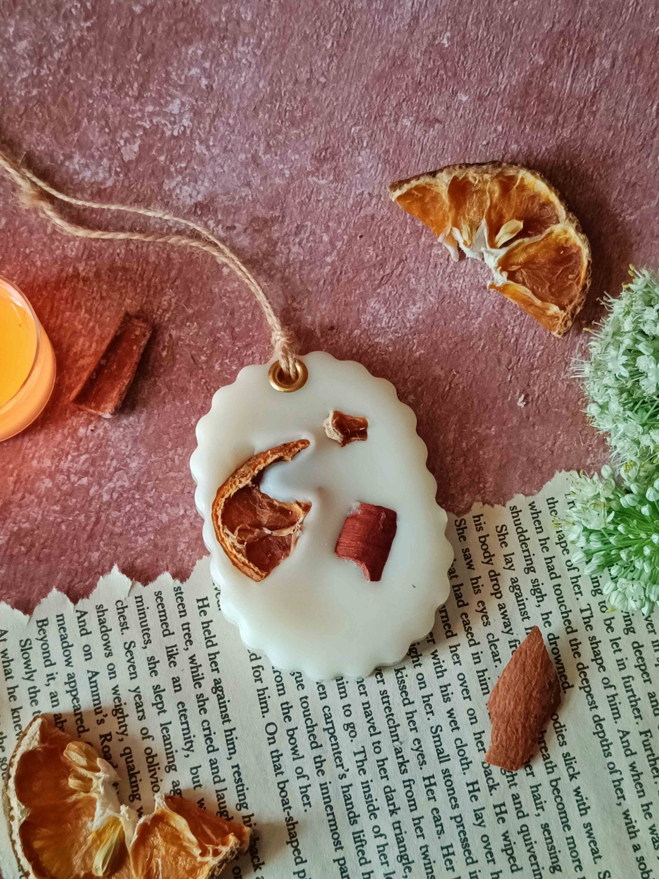 Scented Wax Sachet Oval - Orange