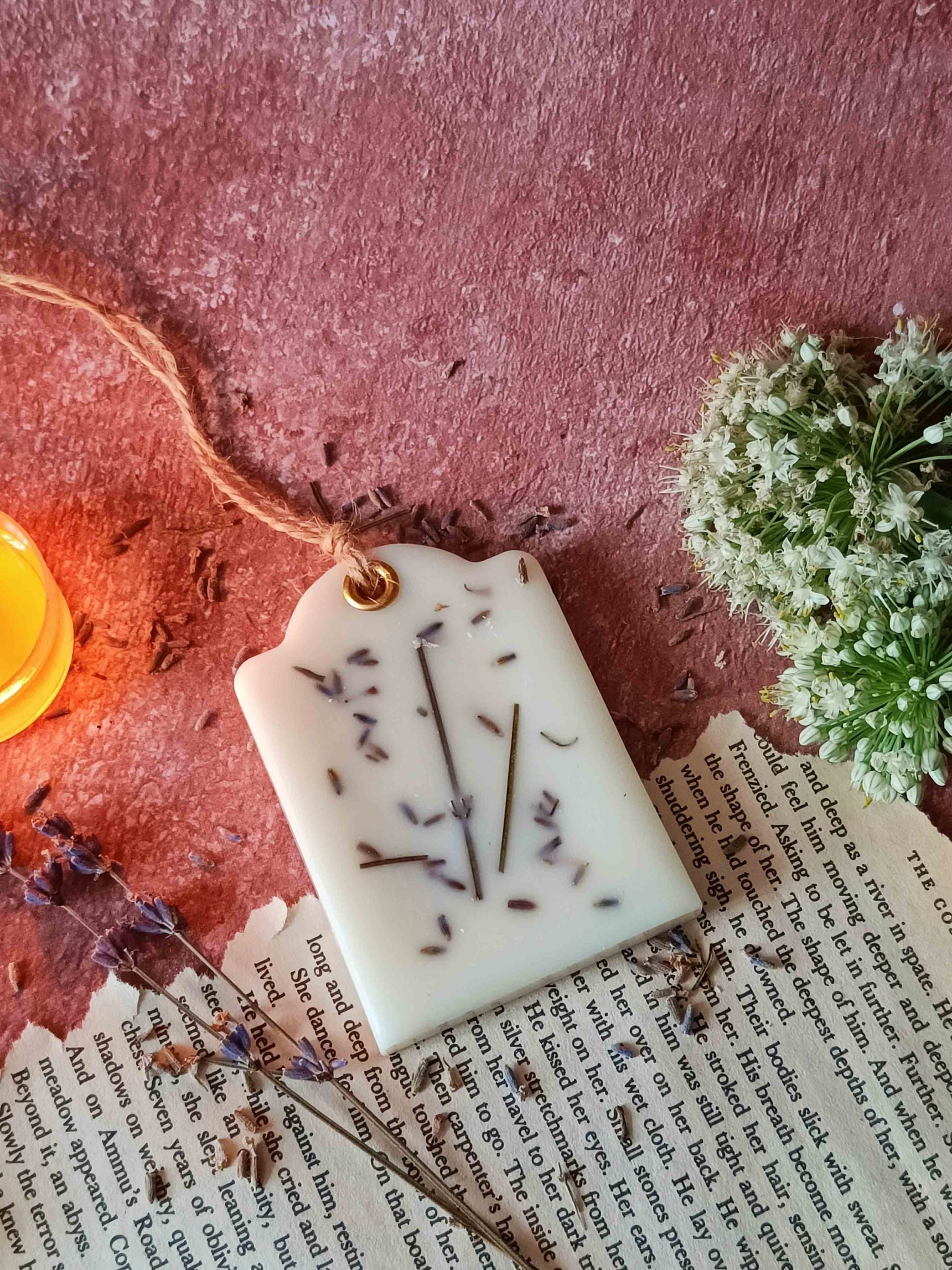 Scented Wax Sachet Rectangular Dome - Lavender