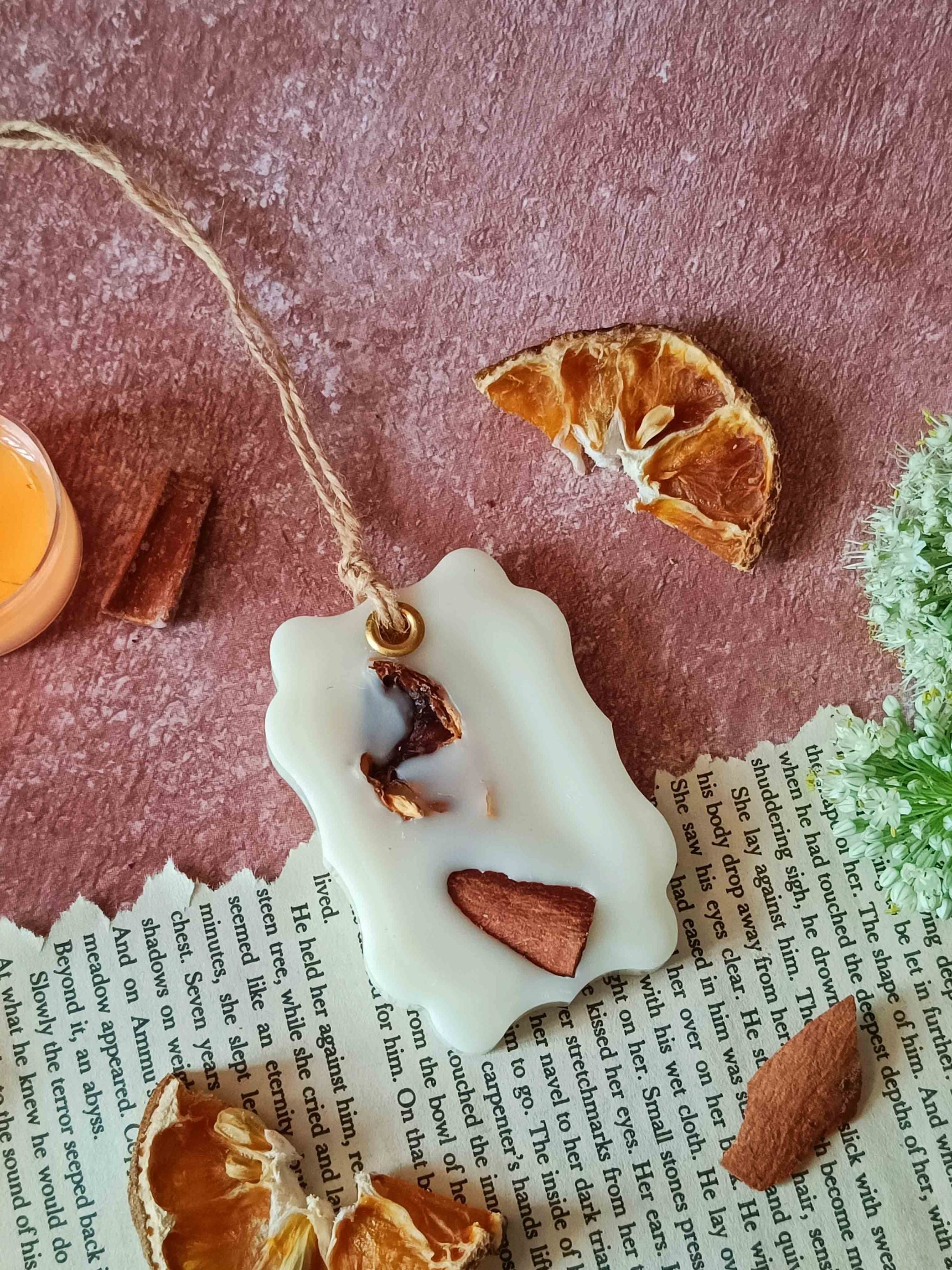 Scented Wax Sachet Rectangular Frame - Orange