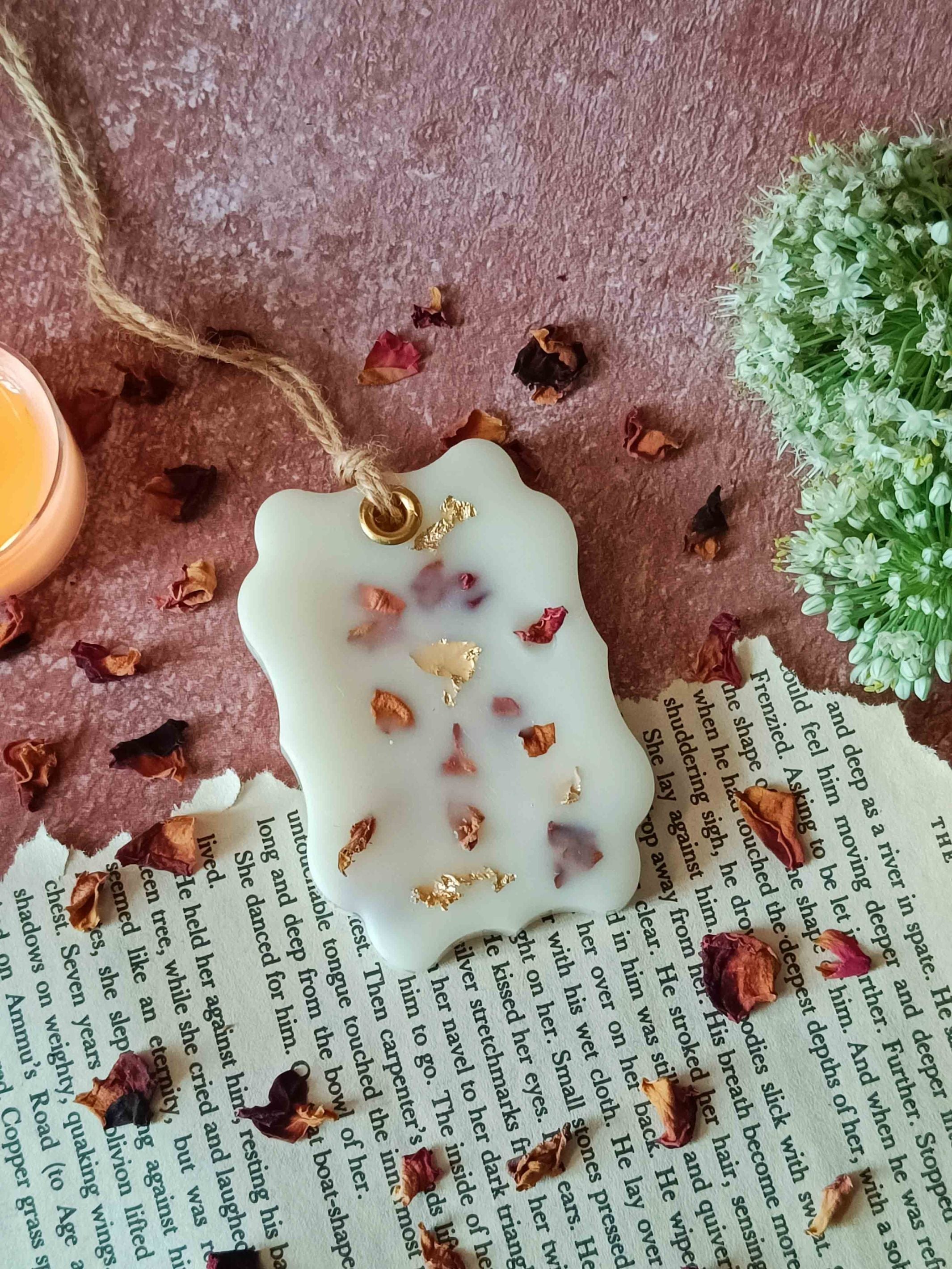 Scented Wax Sachet Rectangular Frame - Rose Petals