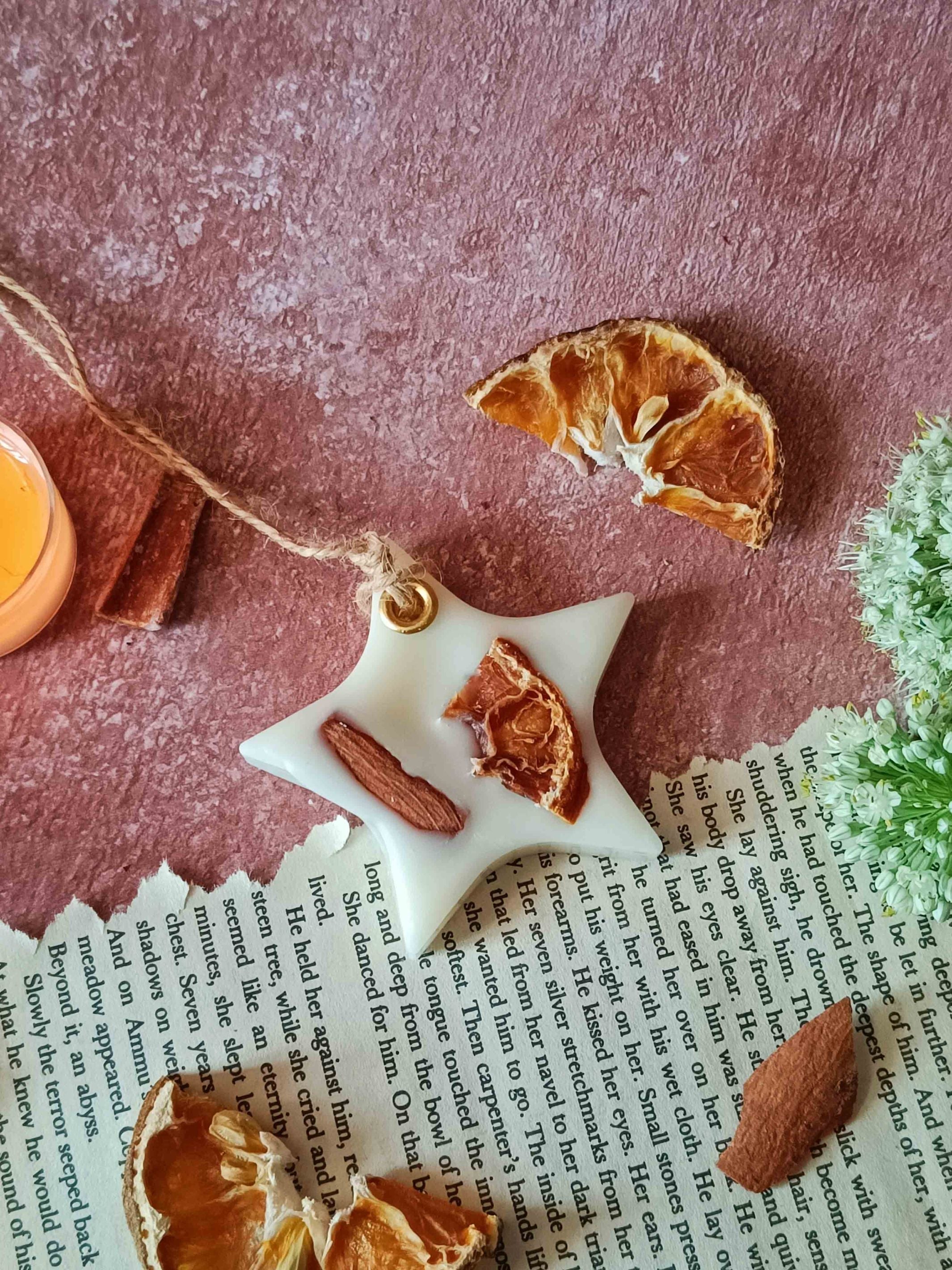 Scented Wax Sachet Star - Orange