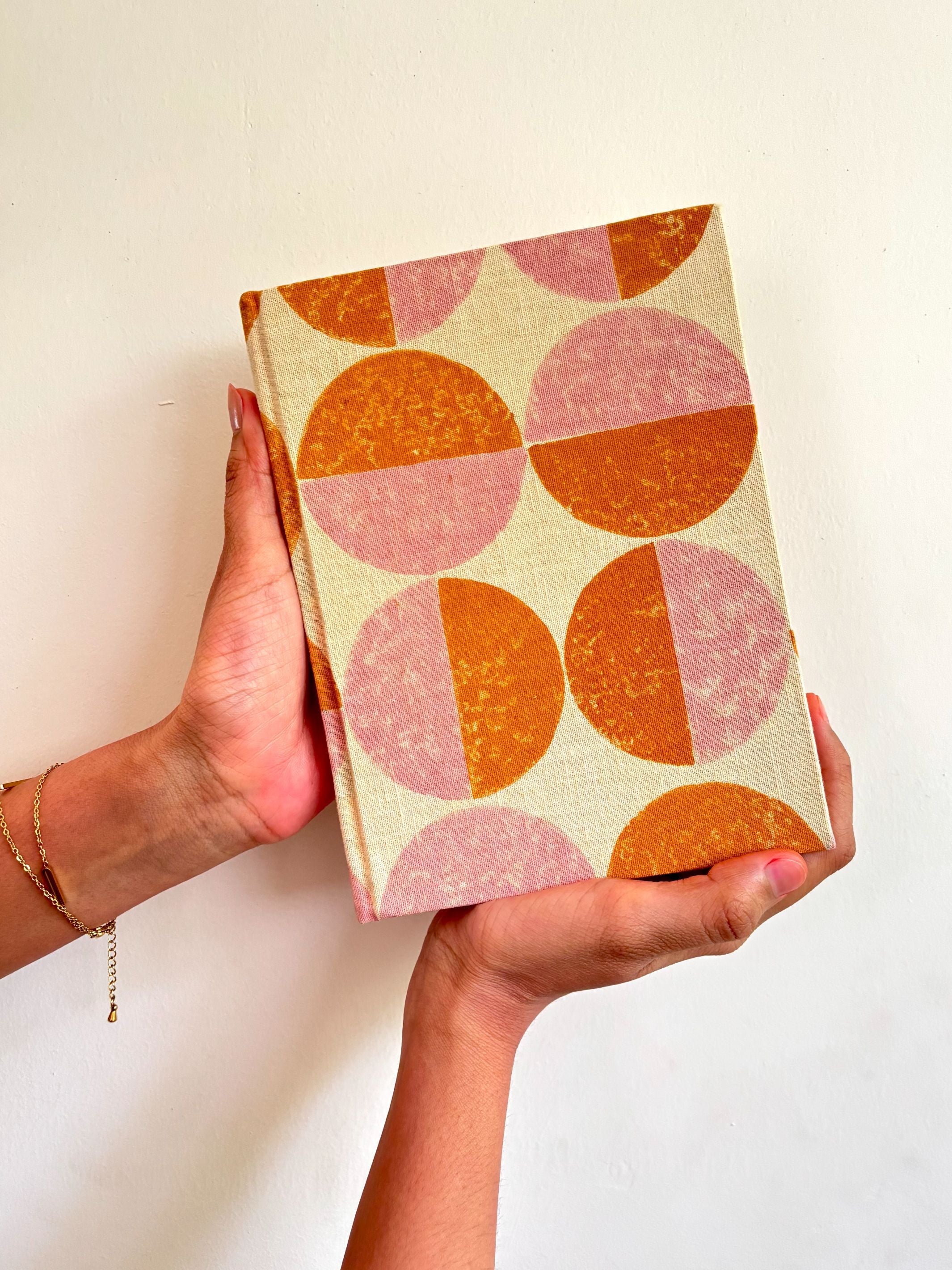 Handcrafted Sustainable A5 Diary Journal Notebook l Handmade Paper l Semi-Sphere