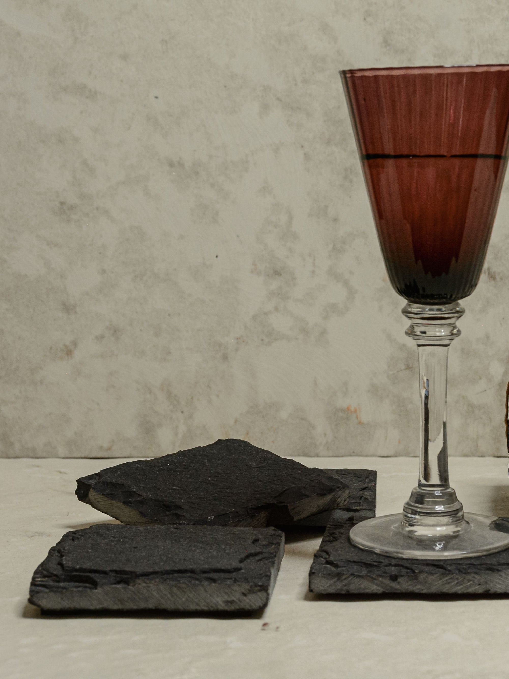 Slate Square Coasters - Set of 4