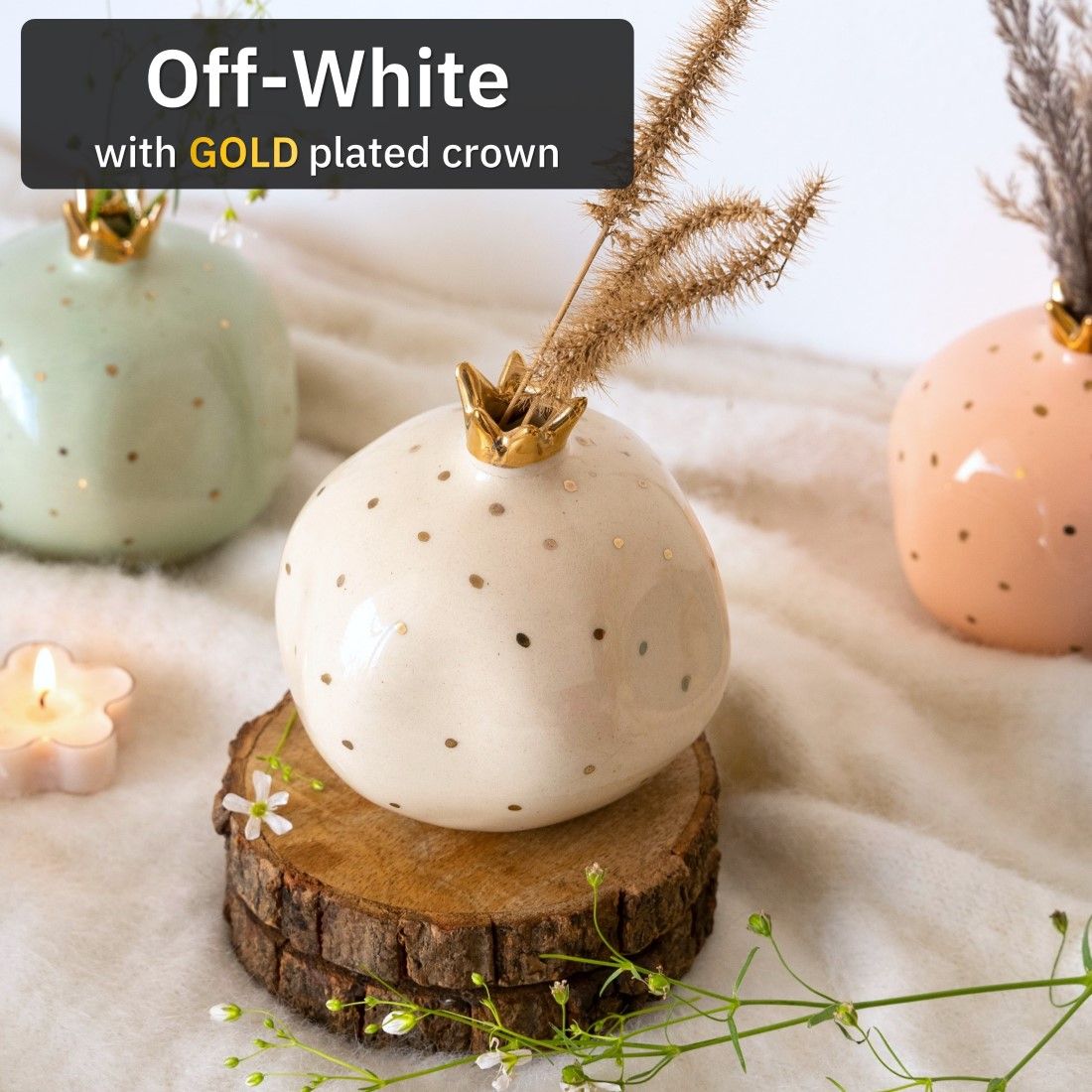 Ceramic Pomegranate Gift Set of 2