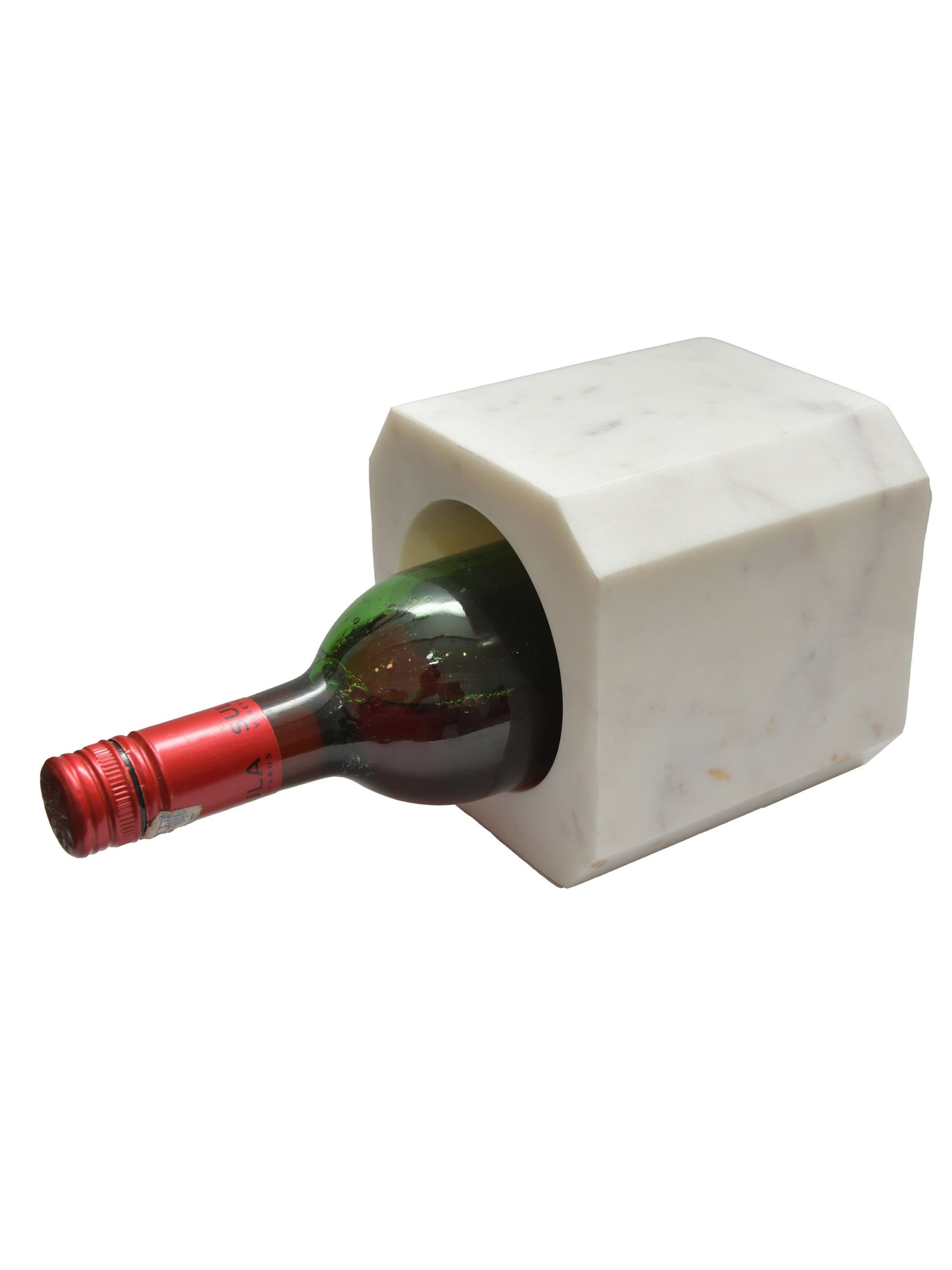 Square Marble Wine Bottle Holder