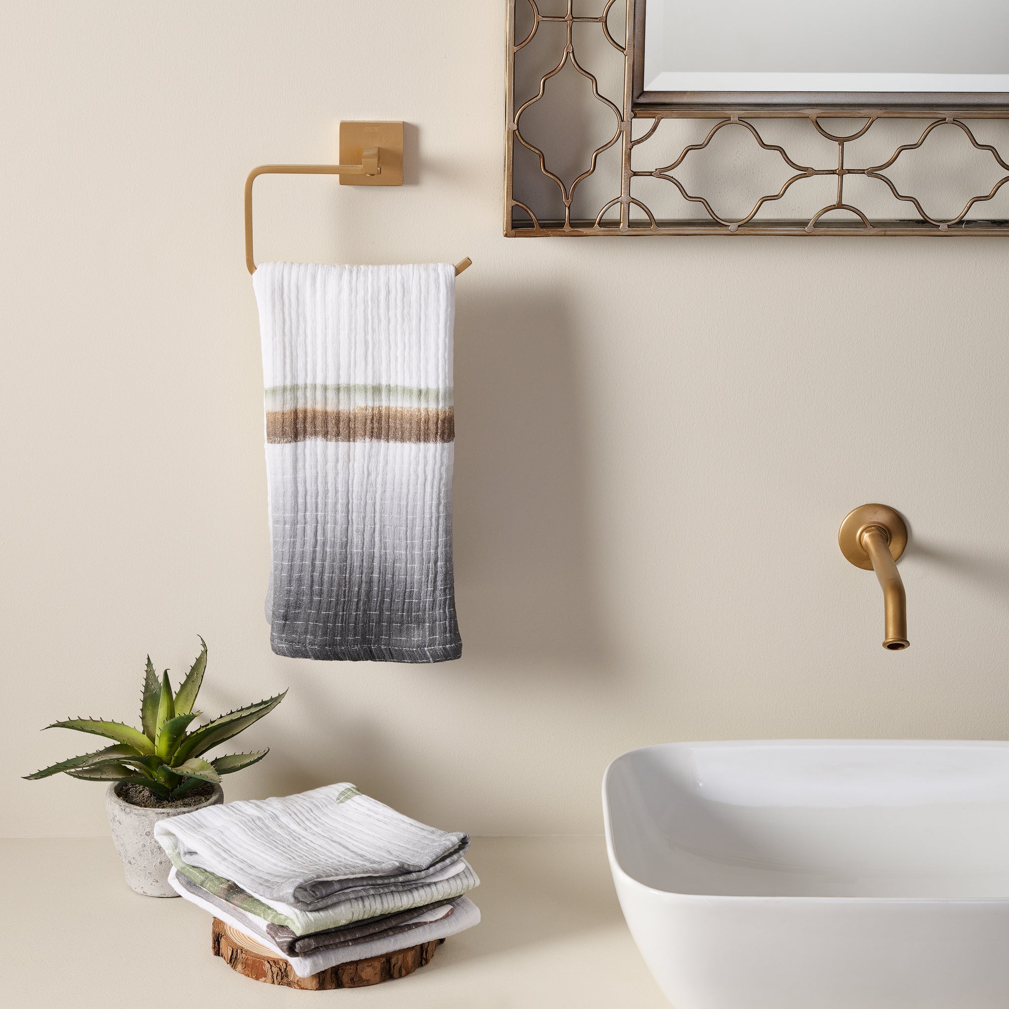 Savanna Rain | Cotton Gauze | Hand Towel