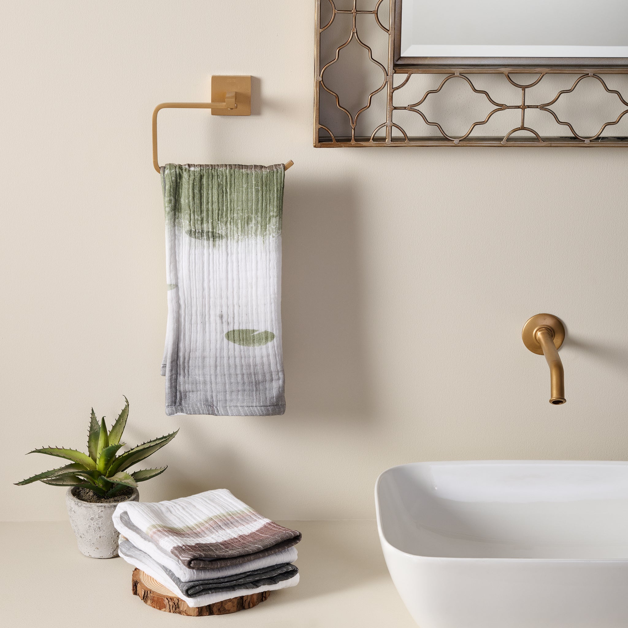 Savanna Rain | Cotton Gauze | Hand Towel